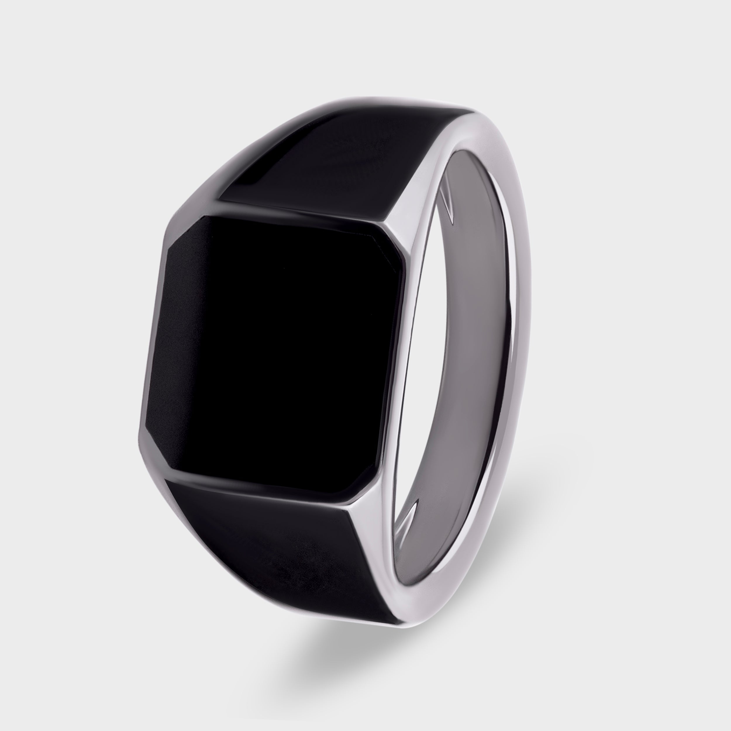 Obsidian Lustre Sterling Silver Band | SKU : 0020418991, 0003346150, 0020419653 - crash.club by CKC