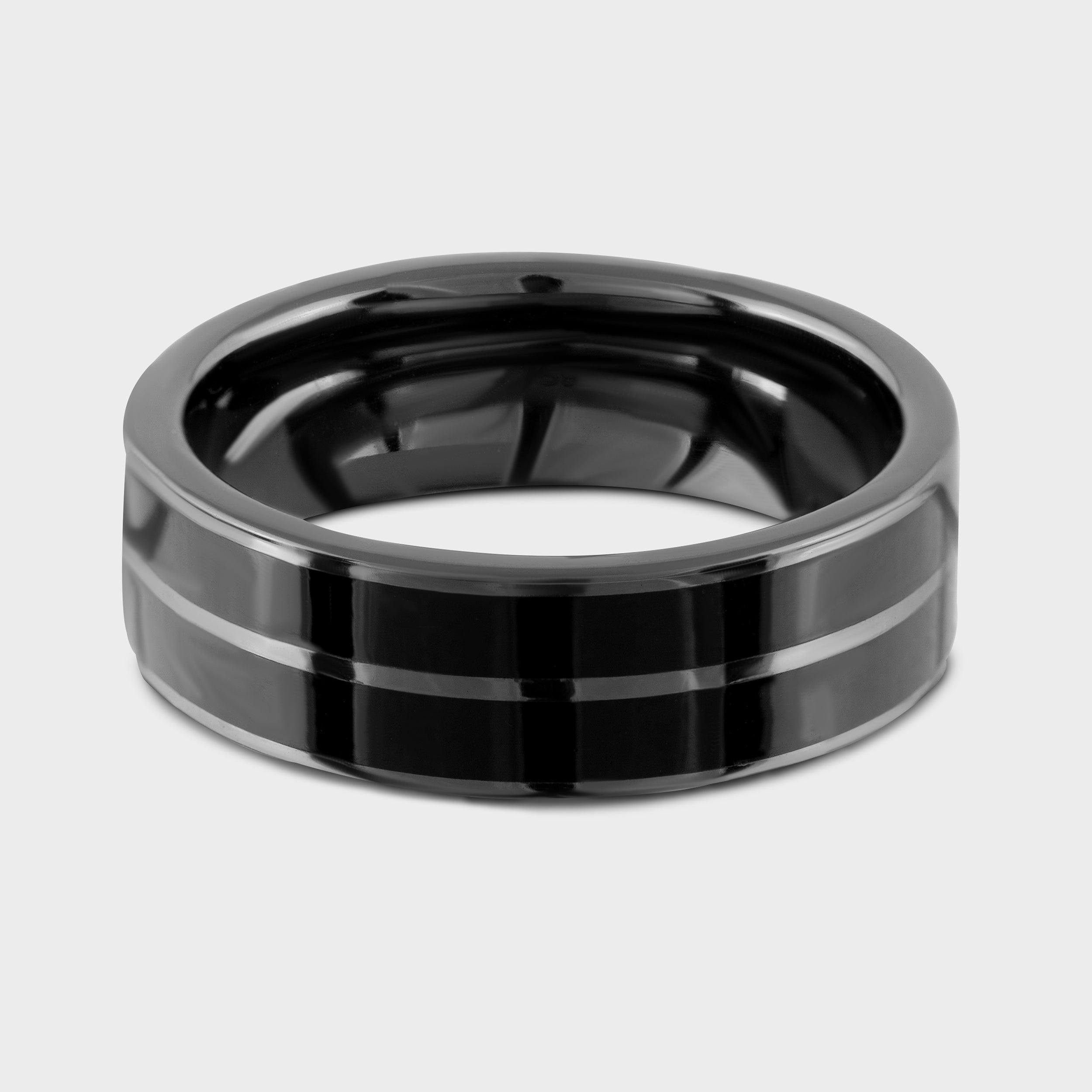 Shadow Gleam: Dark.Crash Black Gloss Sterling Silver Band | SKU : 0020419066, 0020419646, 0020557478 - crash.club by CKC