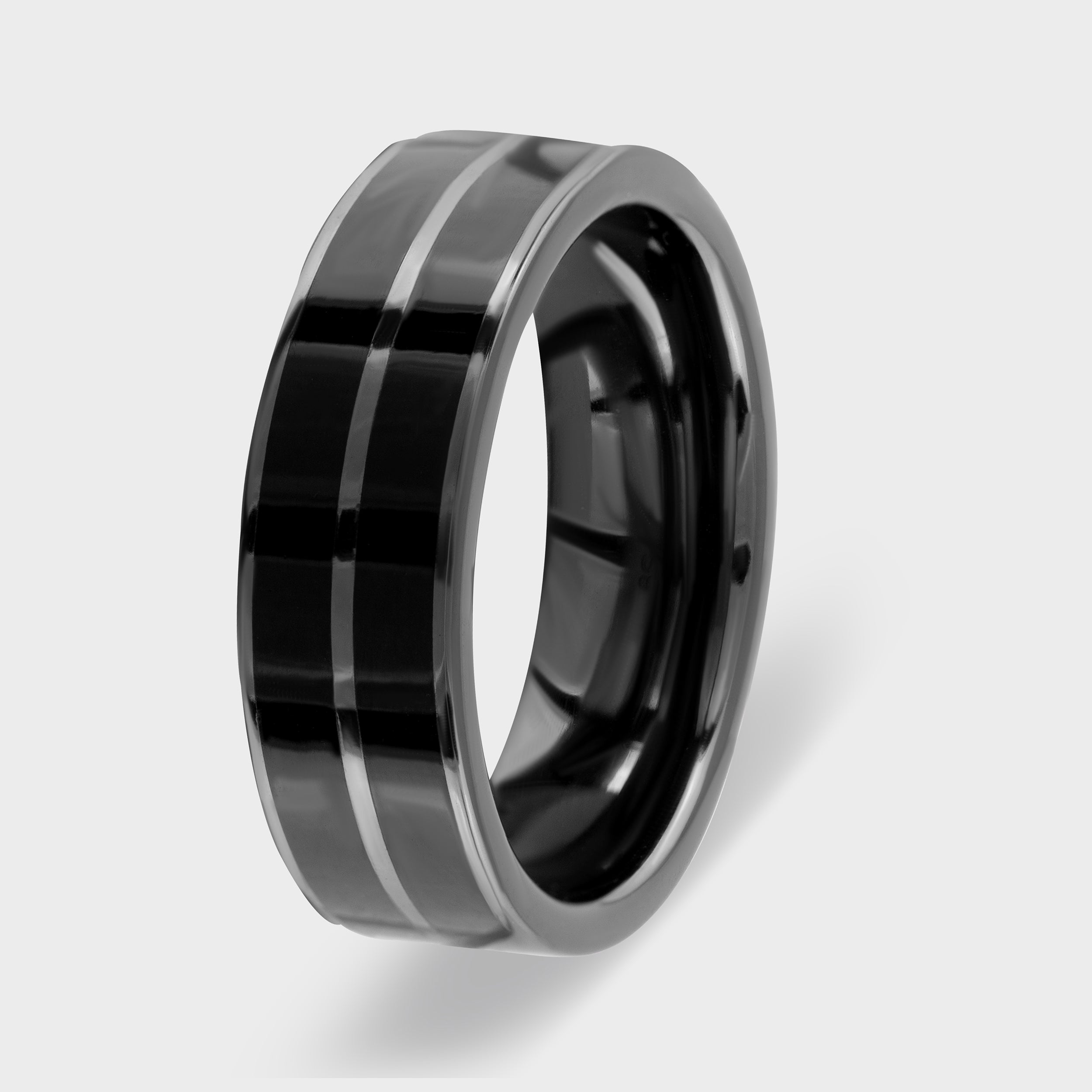 Shadow Gleam: Dark.Crash Black Gloss Sterling Silver Band | SKU : 0020419066, 0020419646, 0020557478 - crash.club by CKC