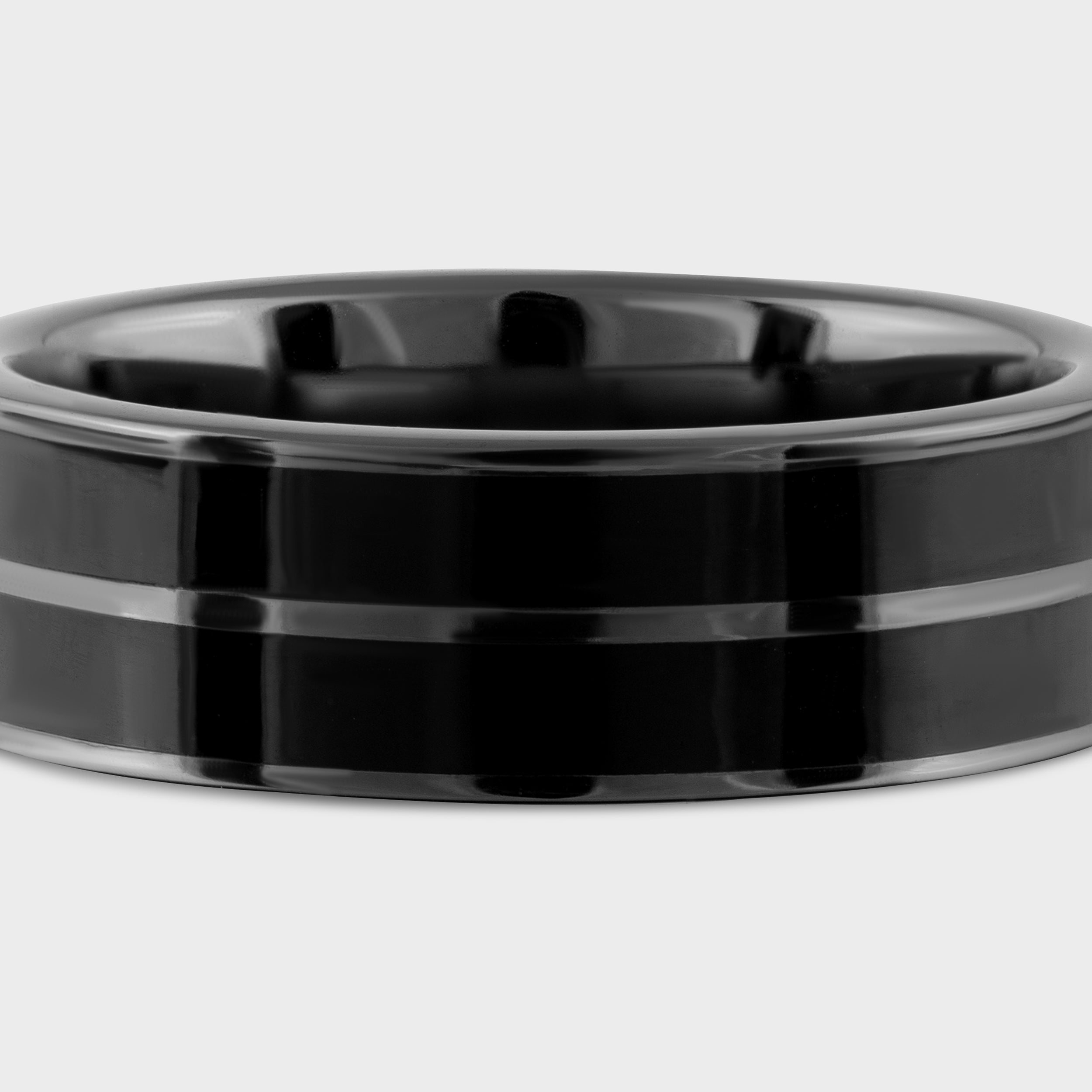 Shadow Gleam: Dark.Crash Black Gloss Sterling Silver Band | SKU : 0020419066, 0020419646, 0020557478 - crash.club by CKC