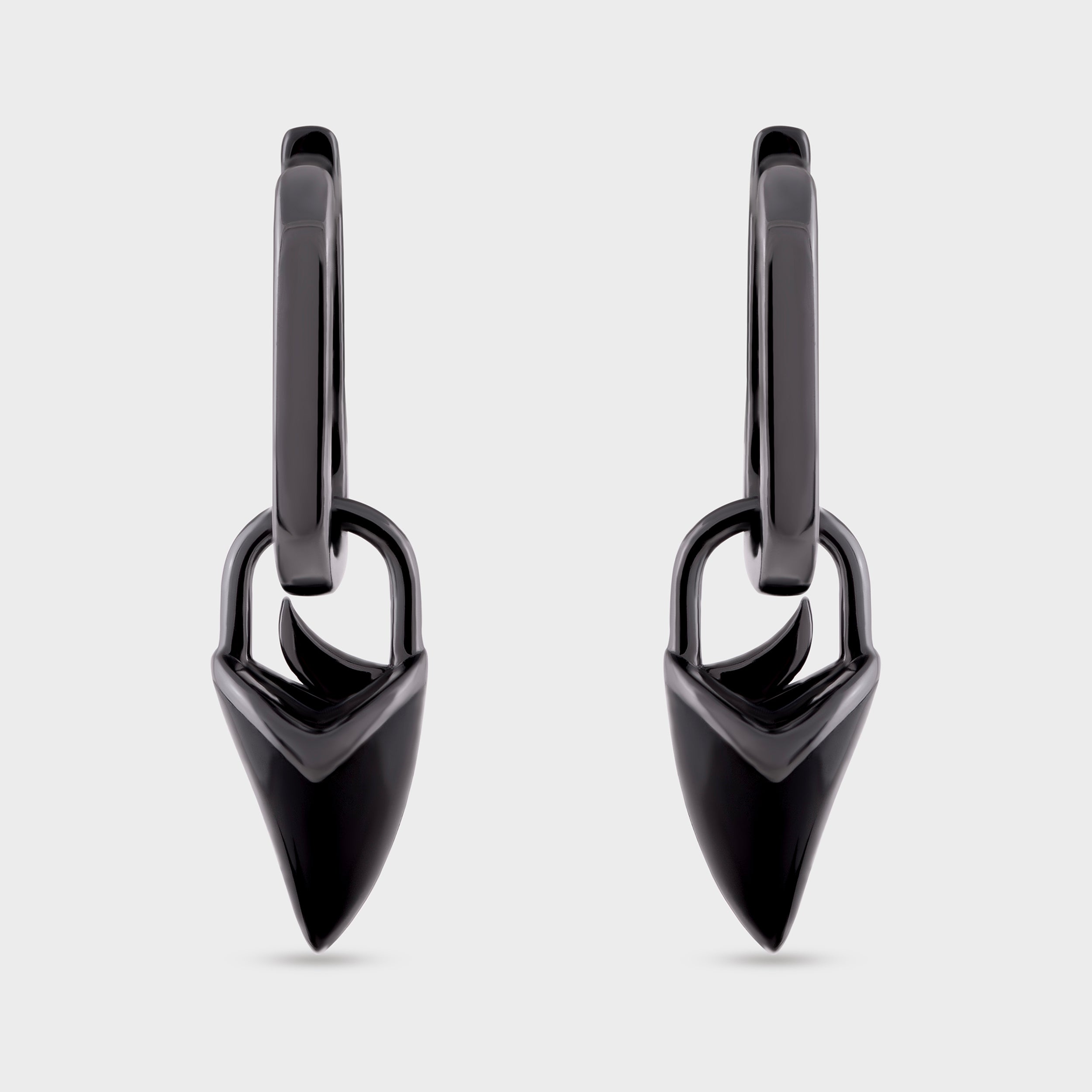 Men's Black Rhodium Arrowhead Earring | SKU : 0003346198, 0020419394, 0020419103 - crash.club by CKC