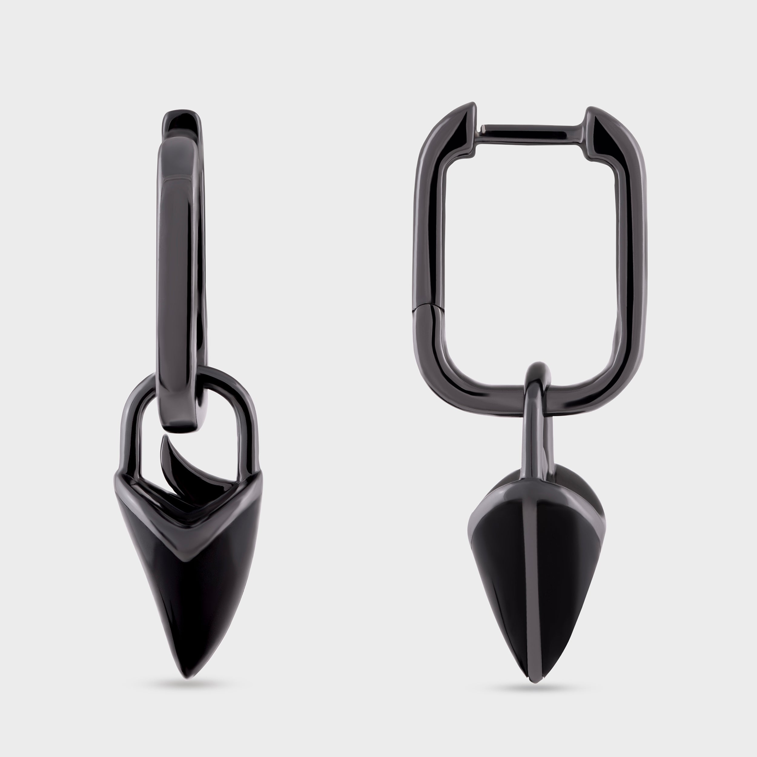 Men's Black Rhodium Arrowhead Earring | SKU : 0003346198, 0020419394, 0020419103 - crash.club by CKC