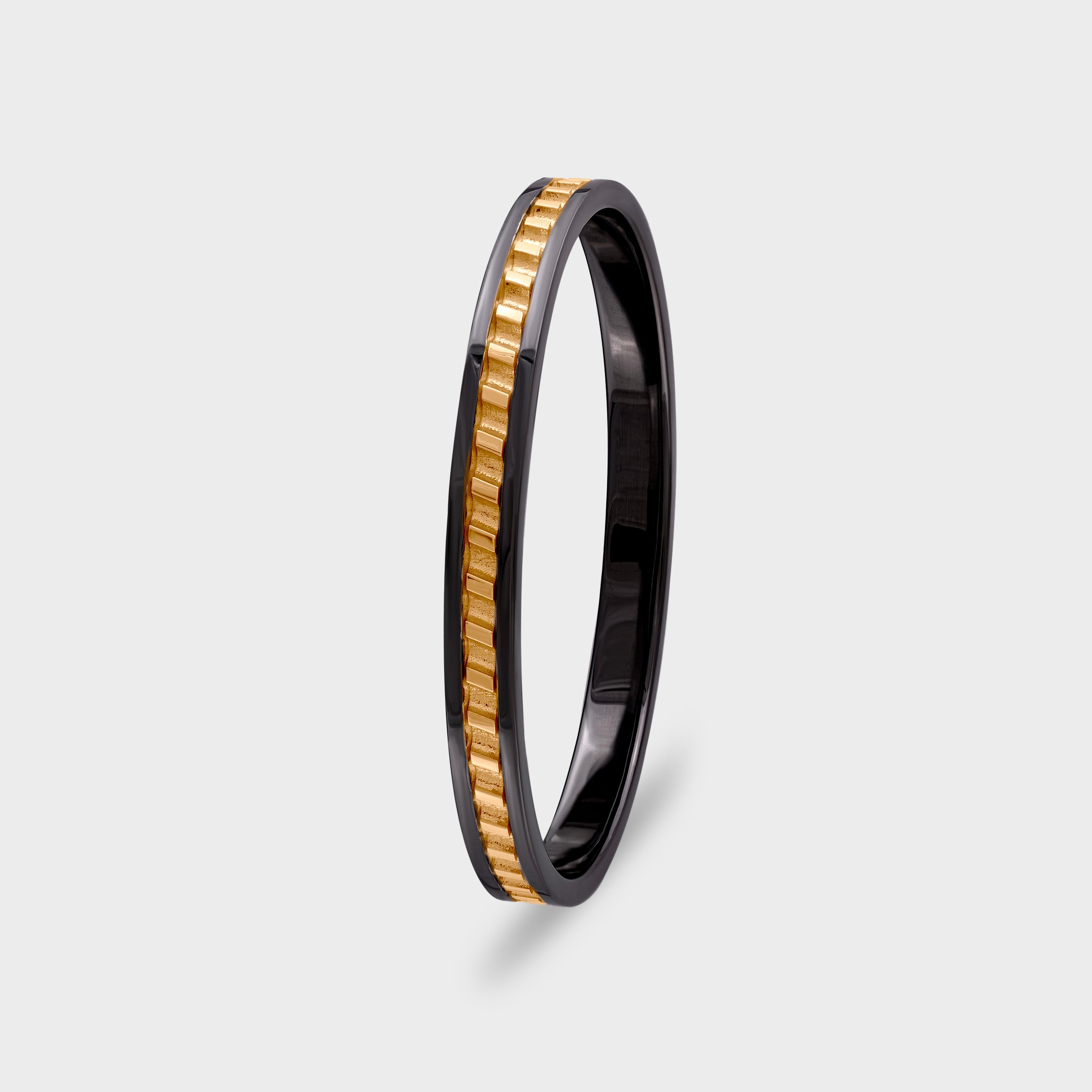 Black and Gold Linear Men's Bracelet | SKU : 0020420239, 0020420284