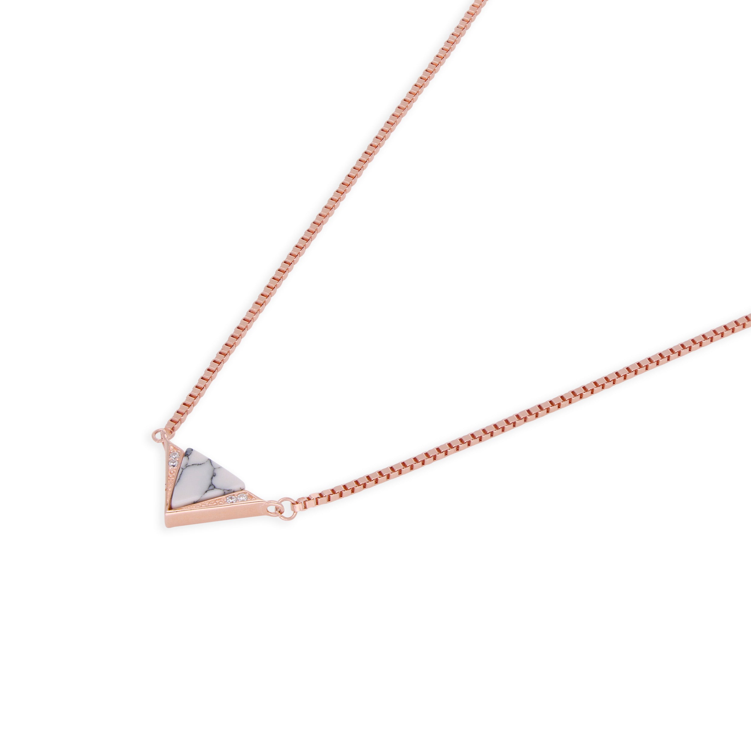 Triangular Brilliance: Silver Chain Pendant | SKU : 0020600181, 0020600204