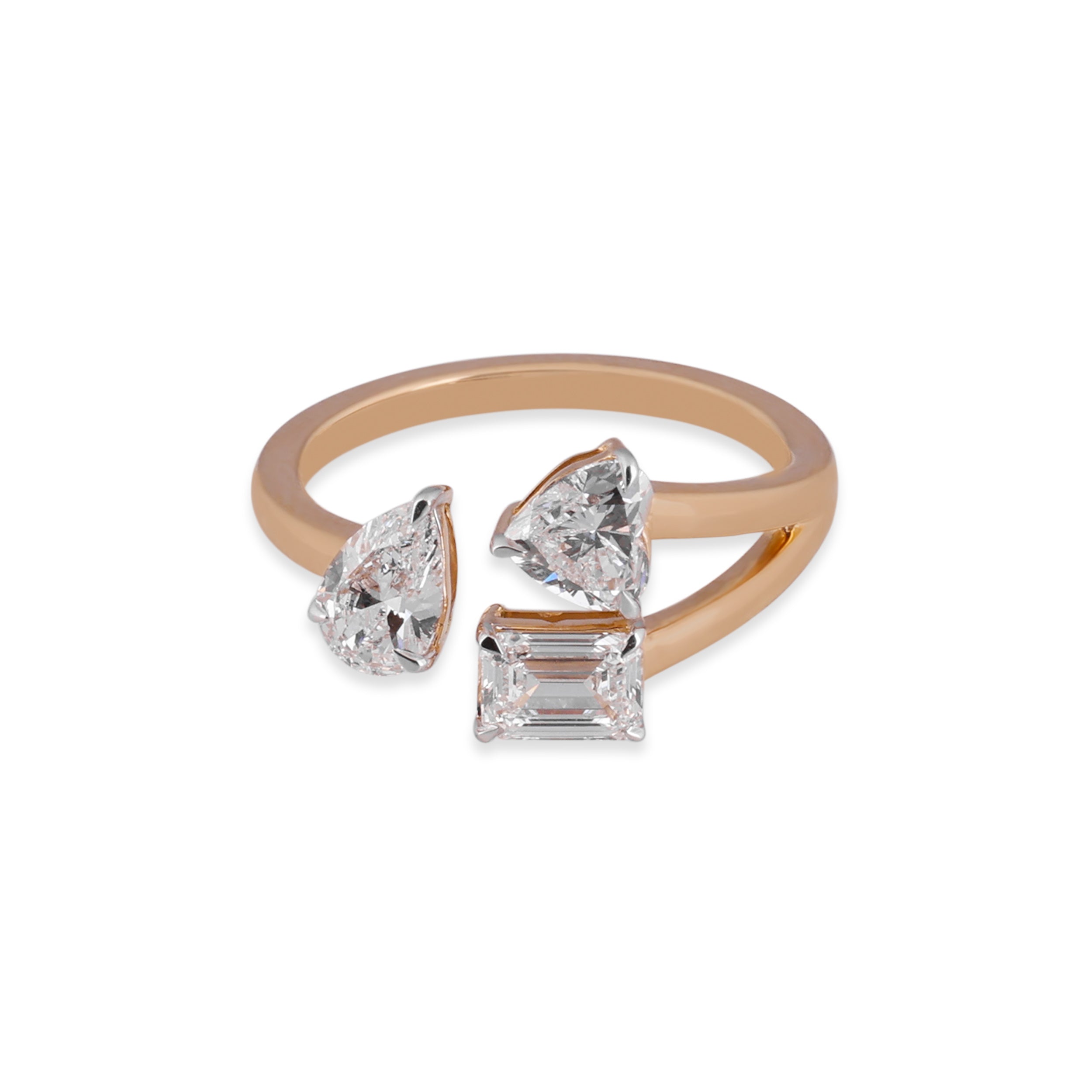 Various Cut 1.60 Carat Lab-Grown Trio Diamond Ring | SKU : 0020718503