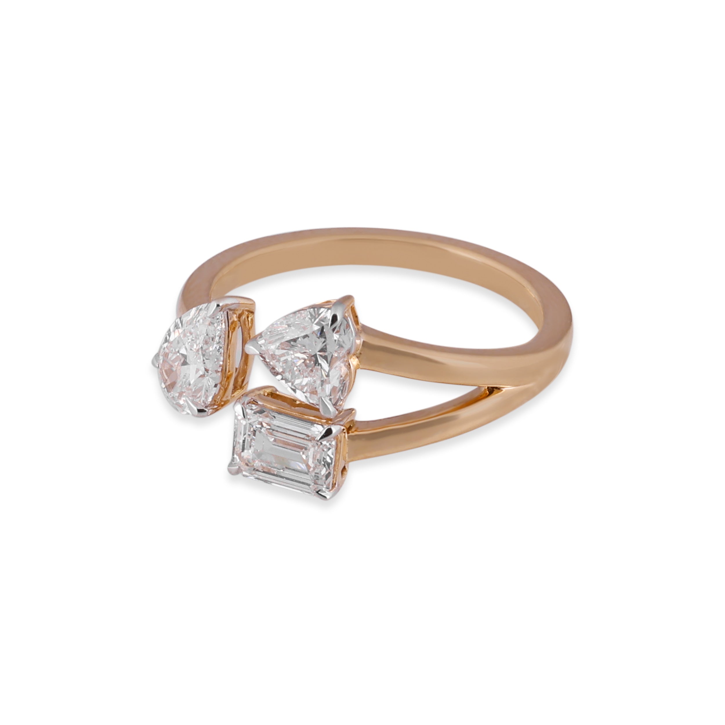 Various Cut 1.60 Carat Lab-Grown Trio Diamond Ring | SKU : 0020718503