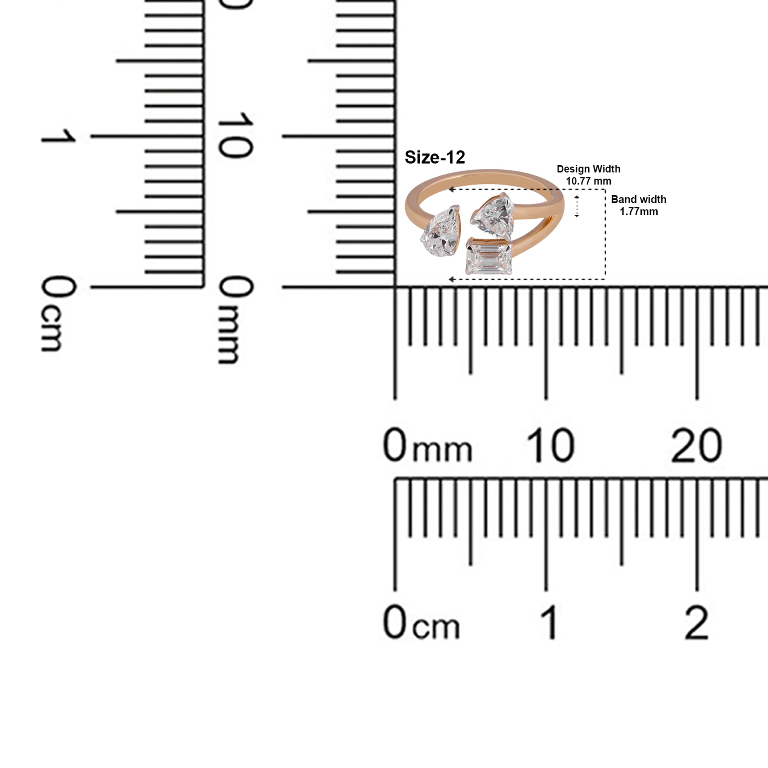 Various Cut 1.60 Carat Lab-Grown Trio Diamond Ring | SKU : 0020718503