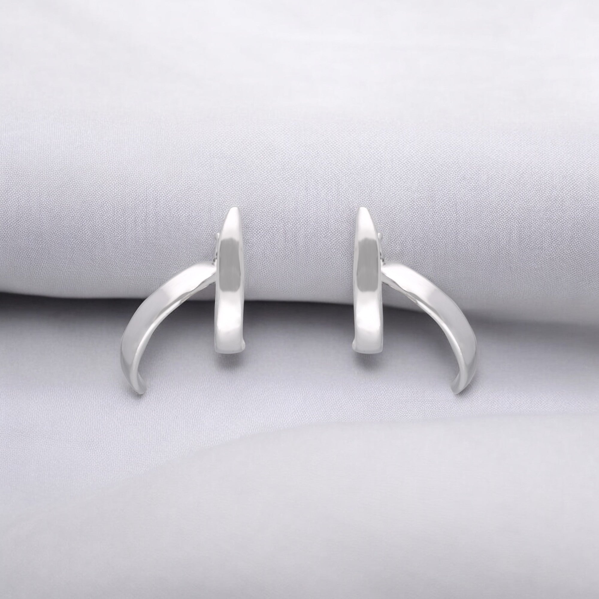 Artisan Sterling Silver Ear Hoops | SKU : 0020846671 , 0020846633 , 0020846657 , 0020846695 , 0020846688 , 0020846718 , 0020846701 , 0020846664 , 0020846640