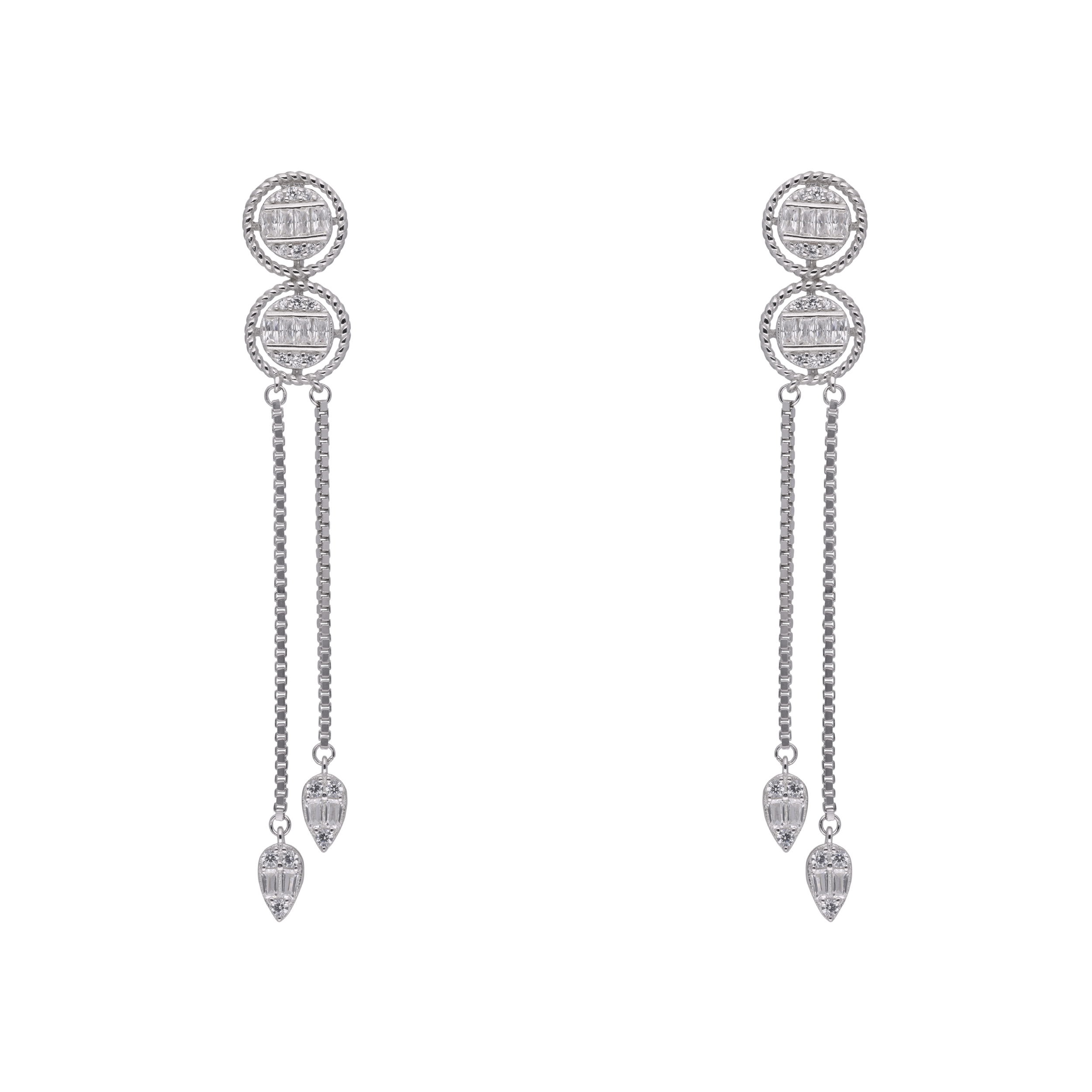 Long Zircon Drop Earrings | SKU : 0020860301, 0003401941, 0020860288, 0003401972