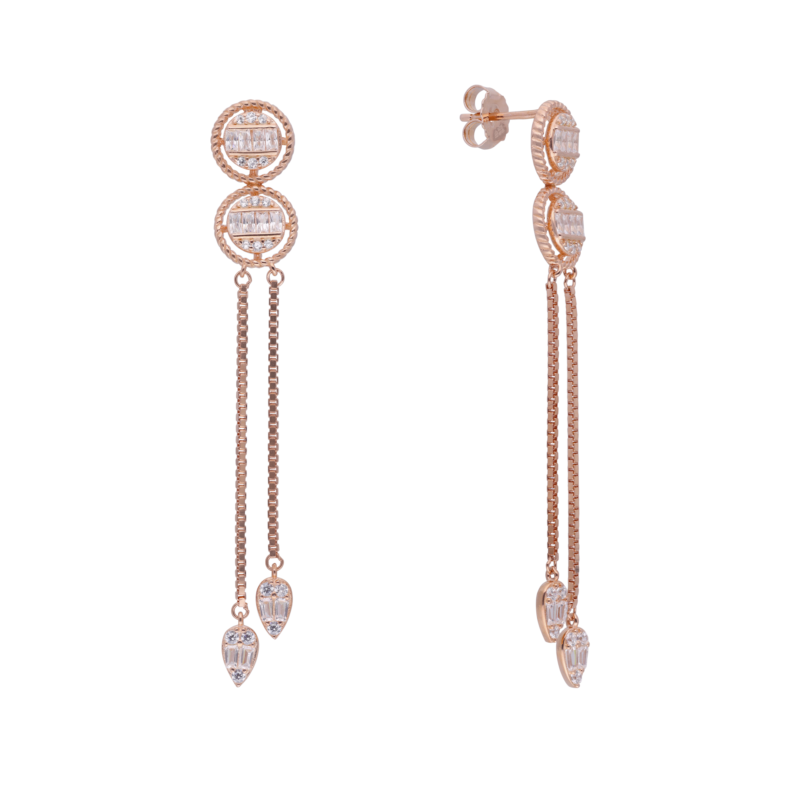 Long Zircon Drop Earrings | SKU : 0020860301, 0003401941, 0020860288, 0003401972