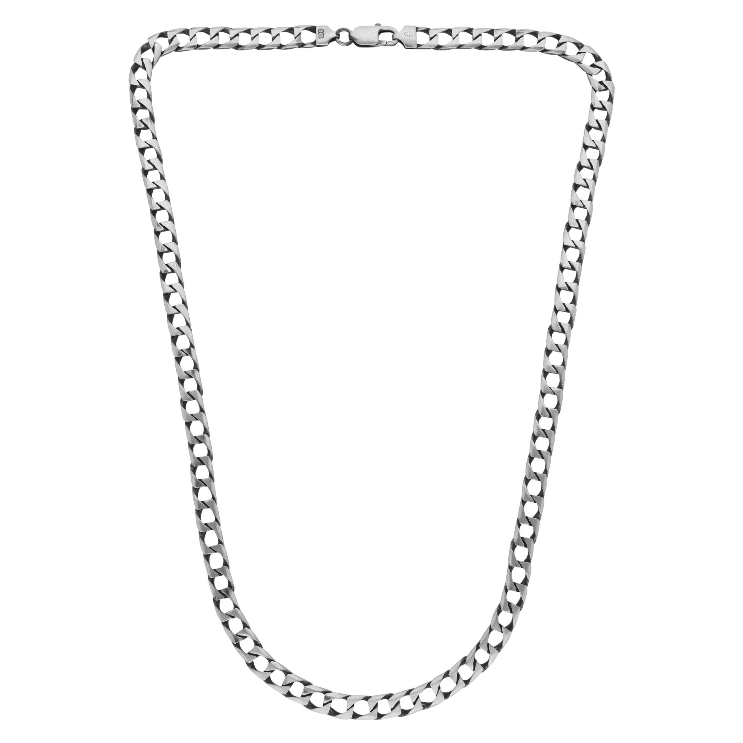 Oxidized Sterling Silver Cuban Neck Chain | SKU : 0020860394