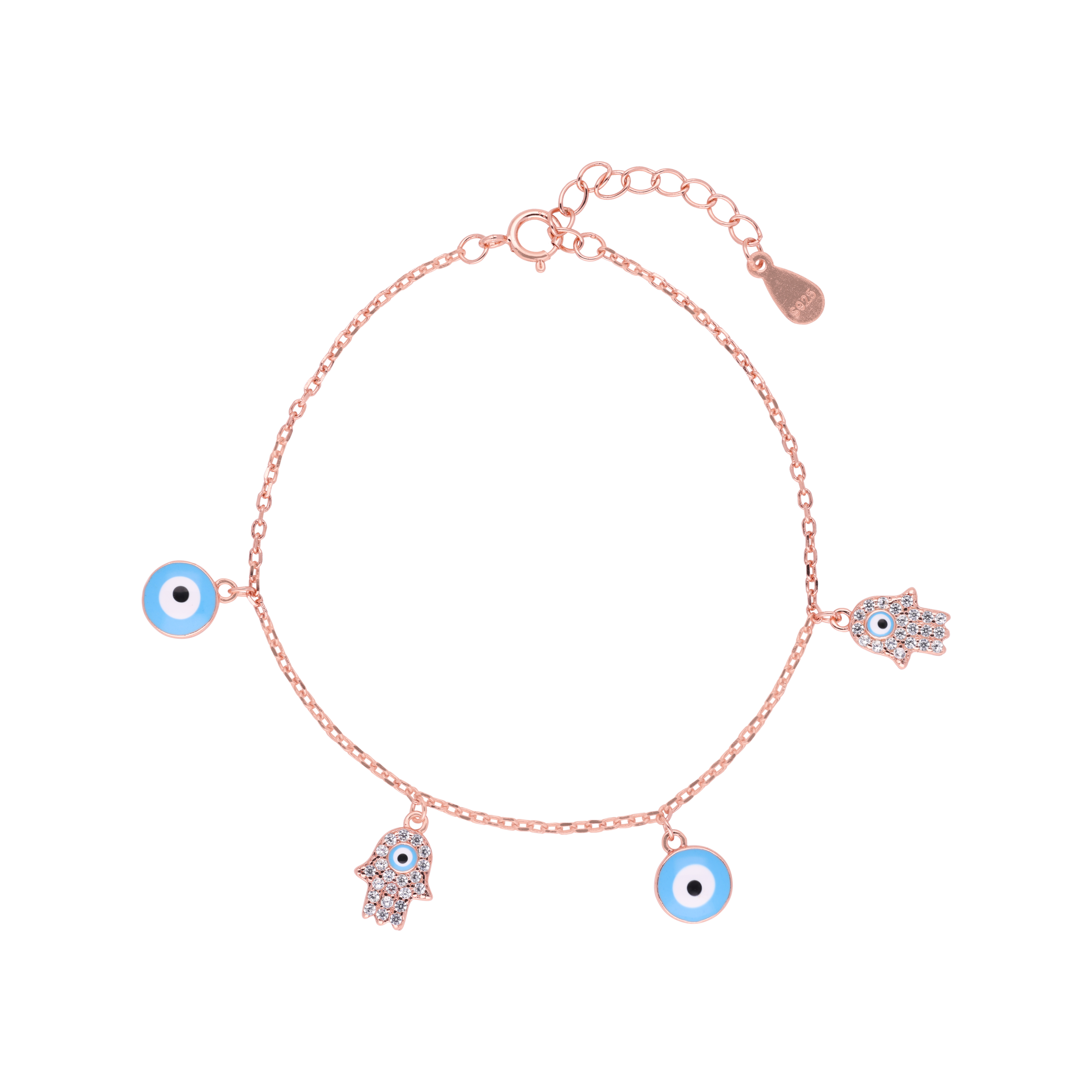 Protective Evil Eye Chain Bracelet | SKU : 0003399620, 0003399613, 0020882709