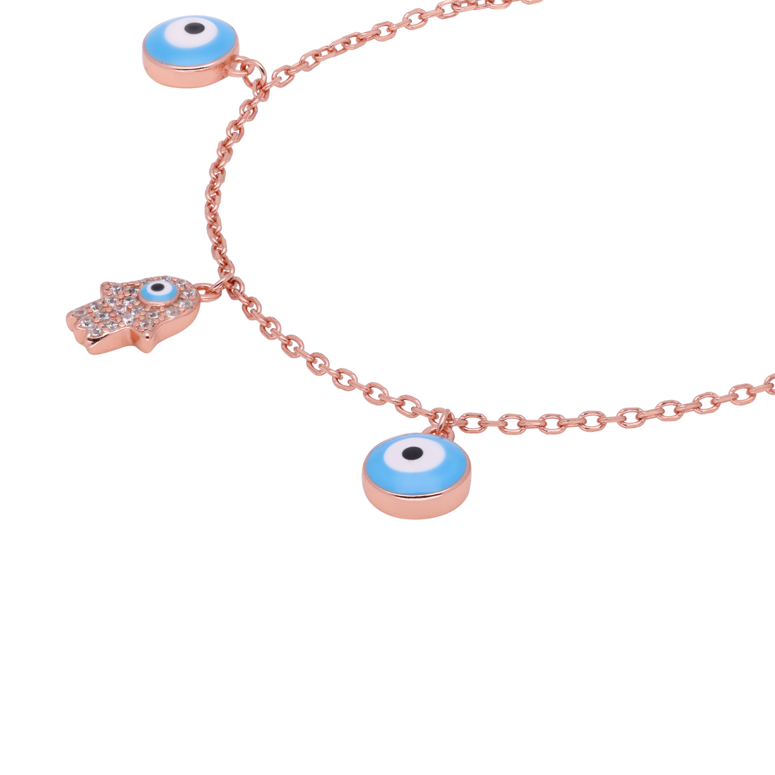 Protective Evil Eye Chain Bracelet | SKU : 0003399620, 0003399613, 0020882709