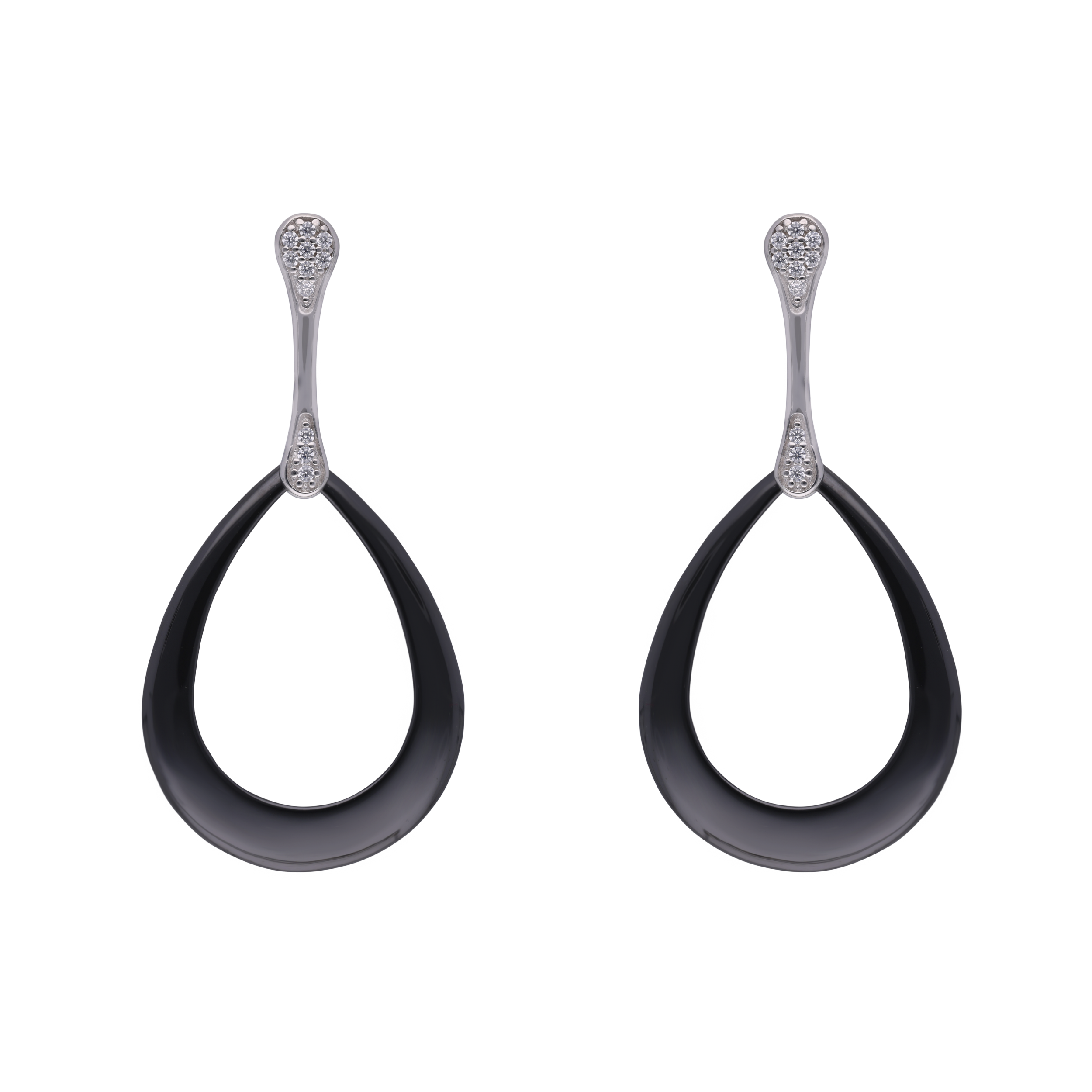 Sterling Silver Graceful Gem Eardrops | SKU : 0021130472, 0021130489, 0021130496