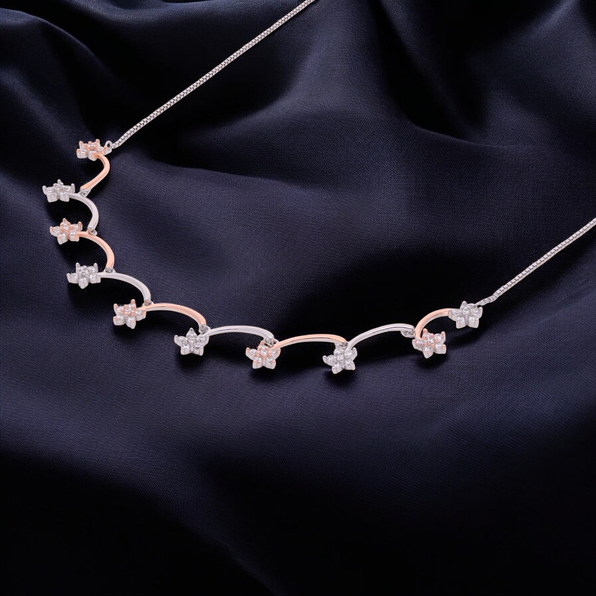 Silver Radiance Cubic Zircon Necklace | SKU : 0021142895