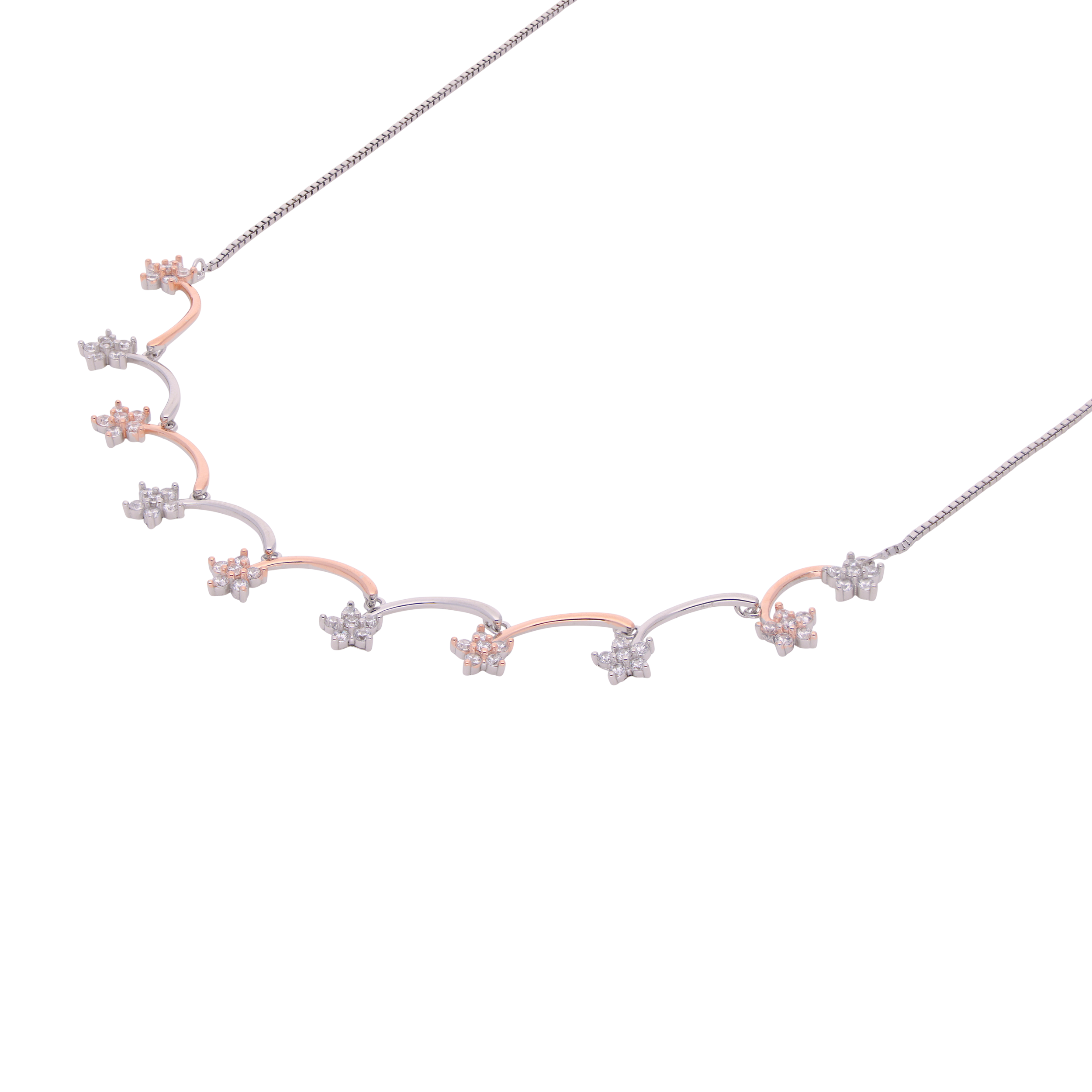 Silver Radiance Cubic Zircon Necklace | SKU : 0021142895