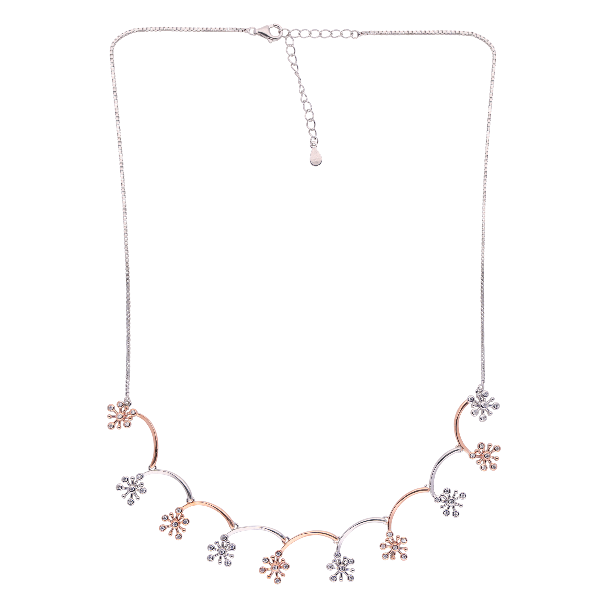 Shimmering Elegance Silver Necklace | SKU : 0021142918