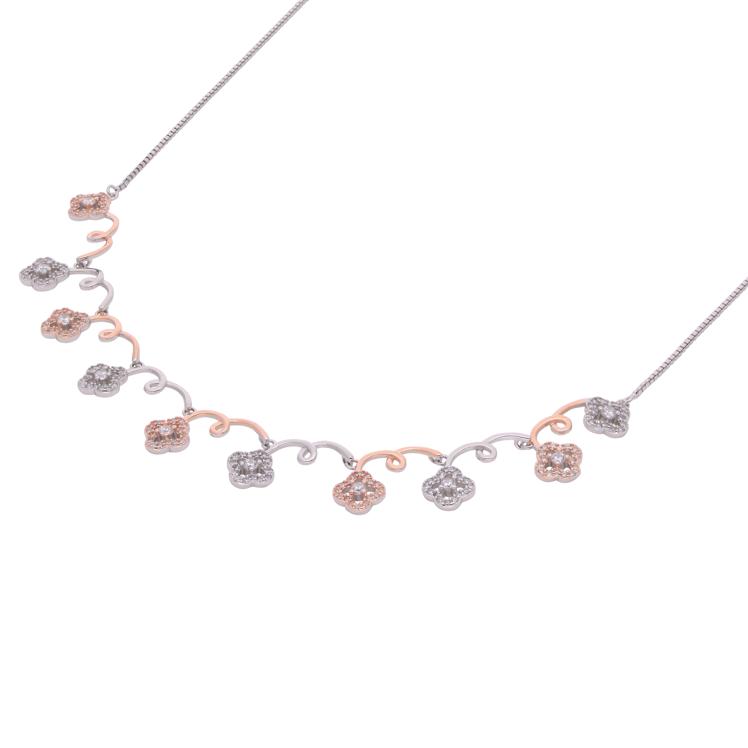 Golden Twilight Sterling Silver Necklace | SKU : 0021142932