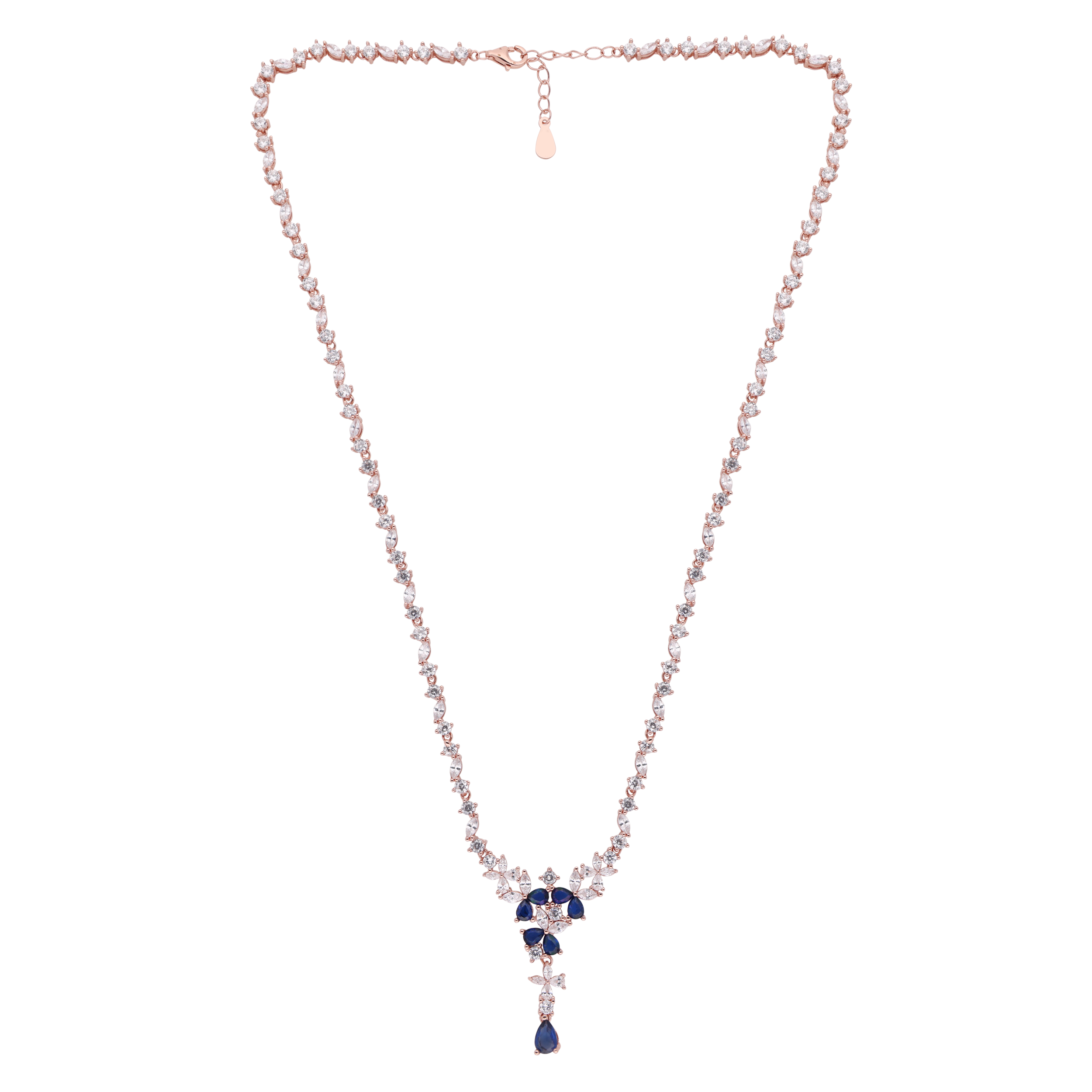 Radiant Marquise Silver Necklace | SKU : 0021143243, 0021143229, 0021143205