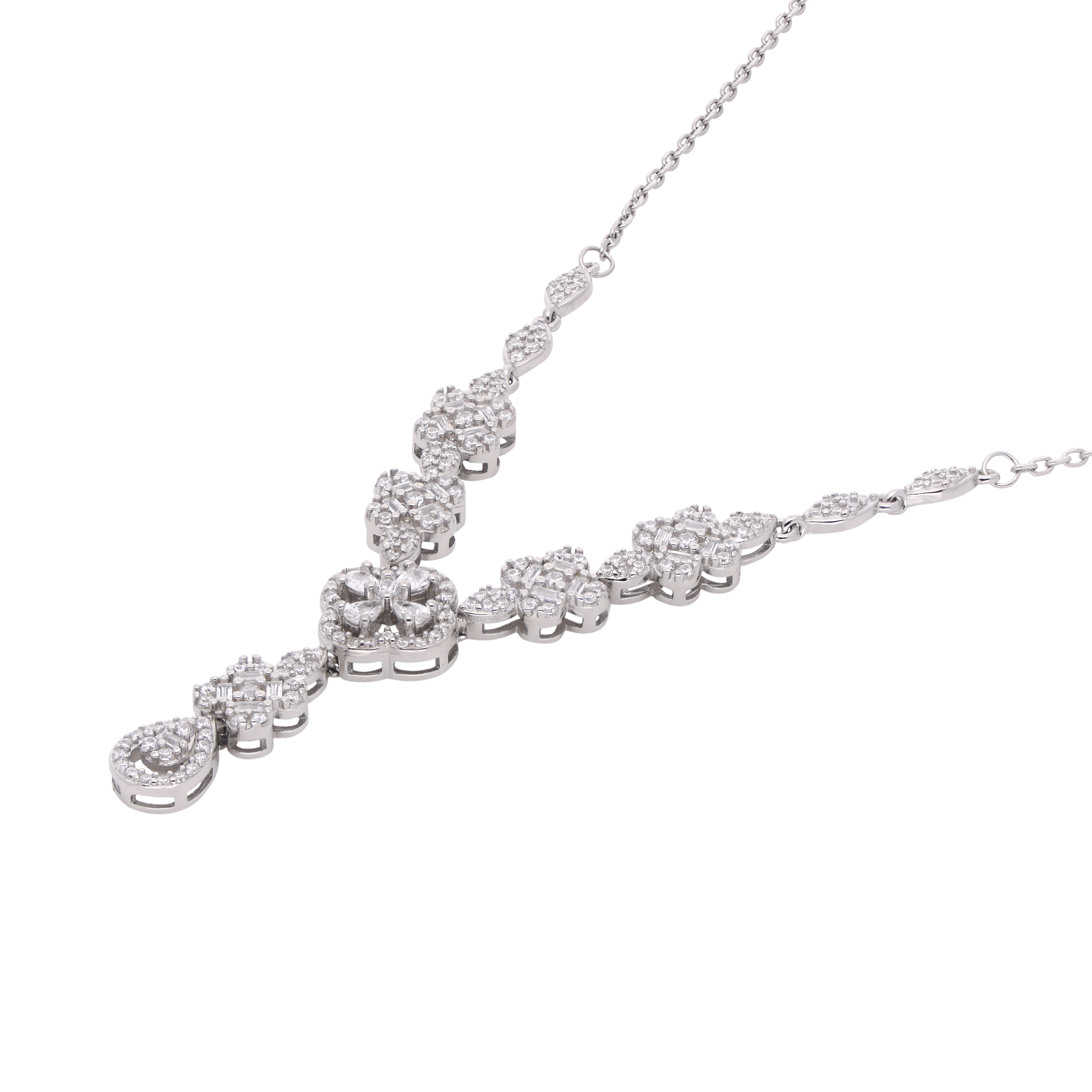 Graceful Spark Silver Necklace | SKU : 0021143281, 0021143267