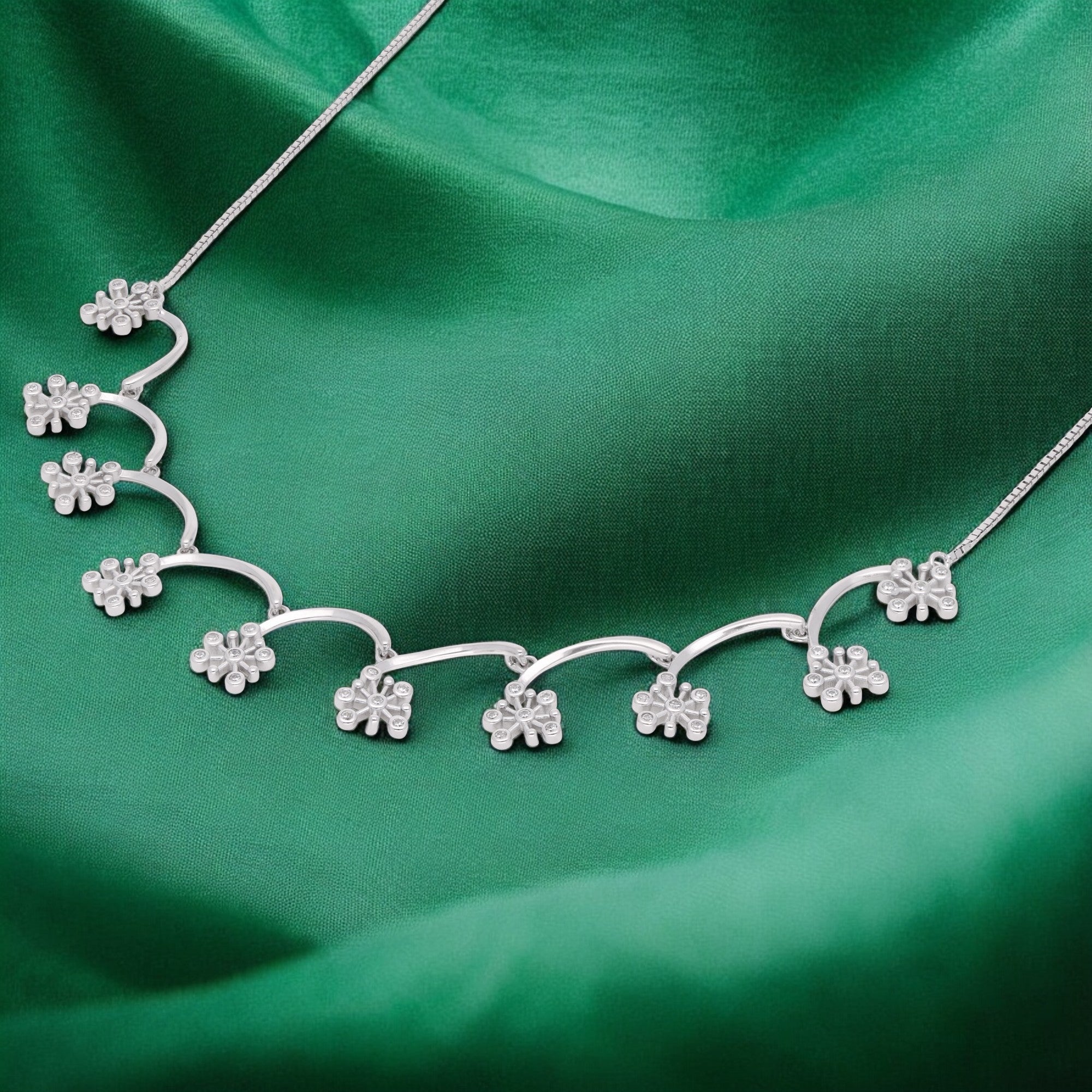 Sterling Silver Daisy Vine Necklace | SKU : 0021158759