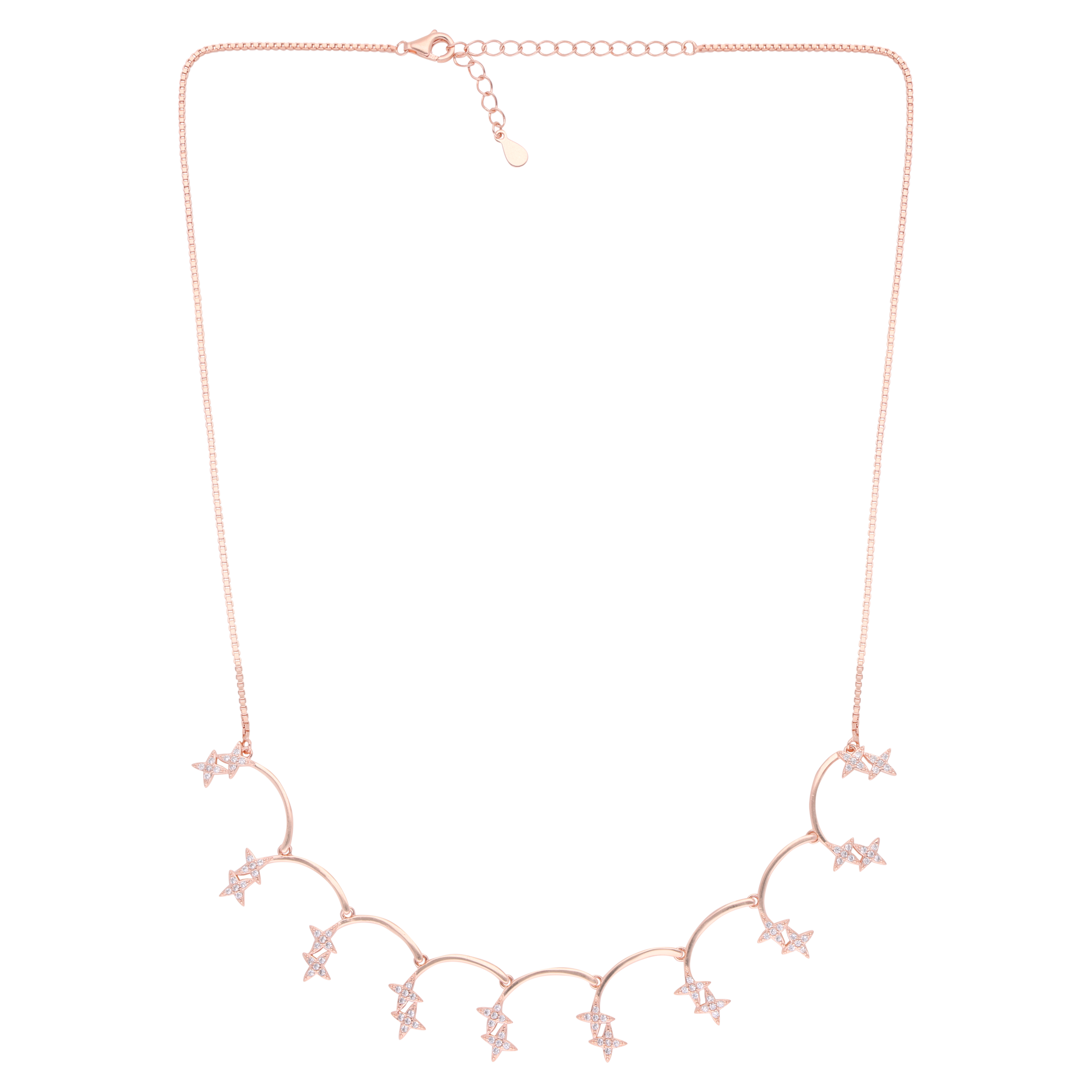 Rose Gold Sterling Silver Starry Vine Necklace | SKU : 0021158834