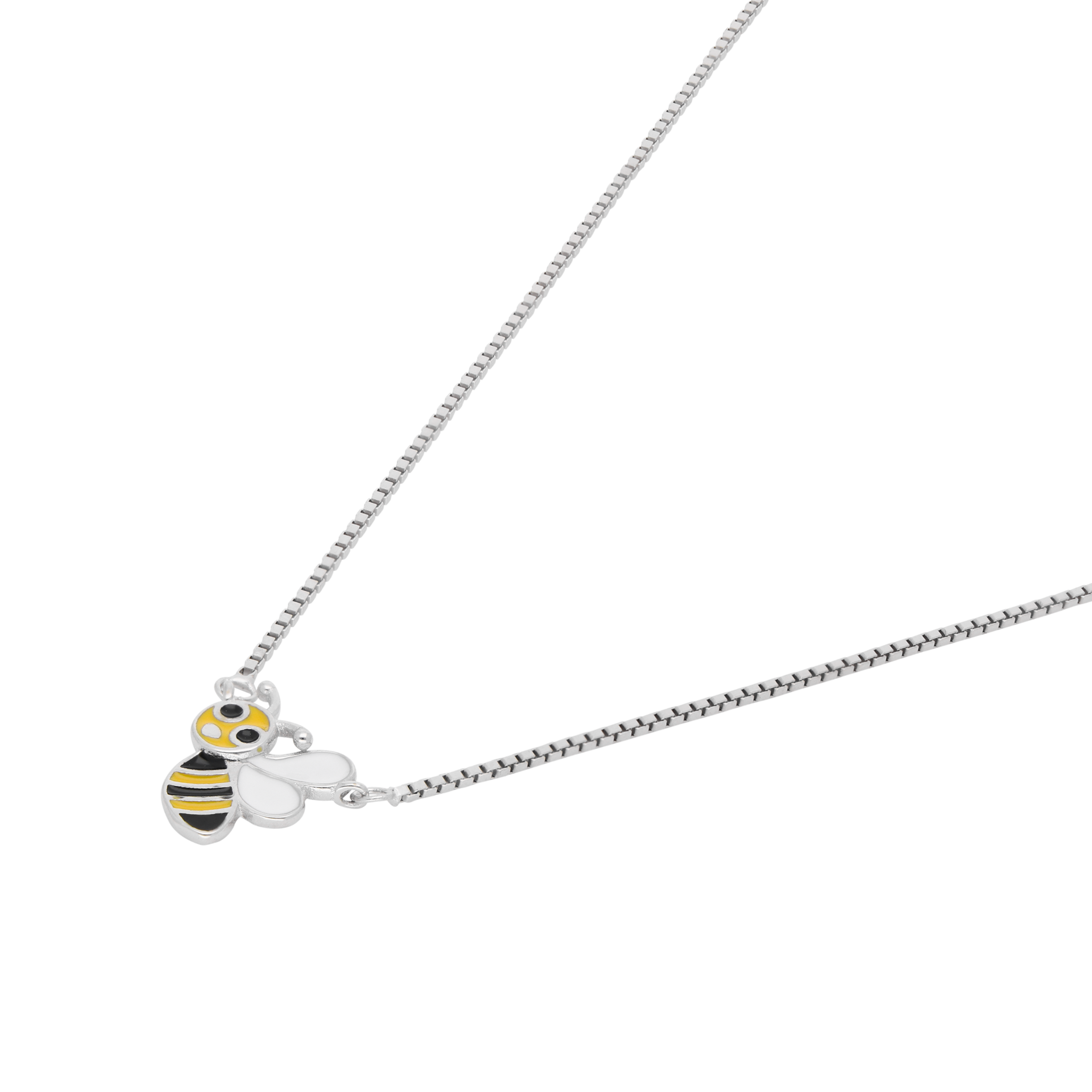 Rose Gold Sterling Silver Enamel Bee Pendant Necklace | SKU : 0021174087, 0021174094, 0021174100, 0021174117, 0021174124, 0021174131, 0003525197, 0003525203, 0003525210