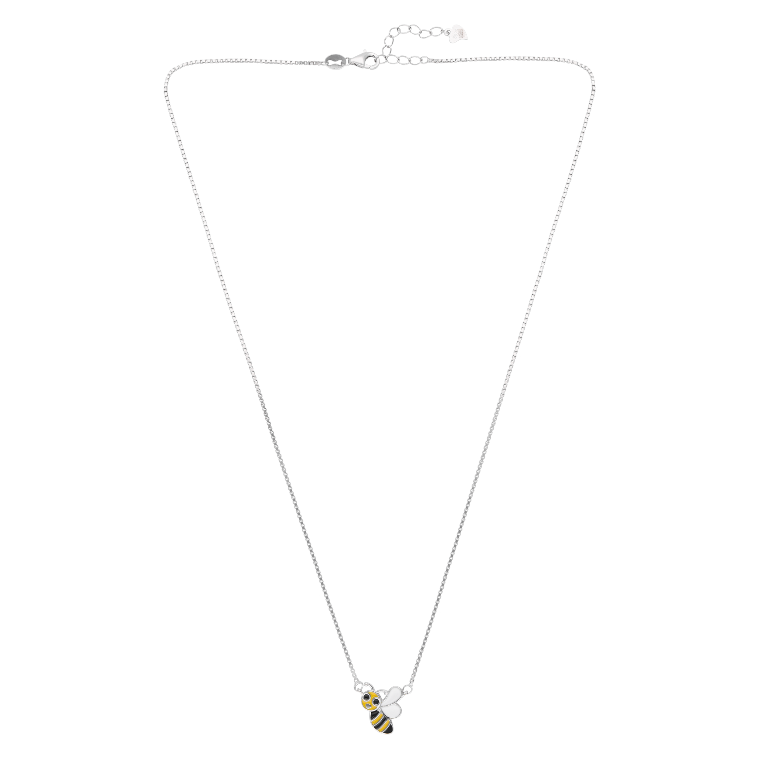 Rose Gold Sterling Silver Enamel Bee Pendant Necklace | SKU : 0021174087, 0021174094, 0021174100, 0021174117, 0021174124, 0021174131, 0003525197, 0003525203, 0003525210