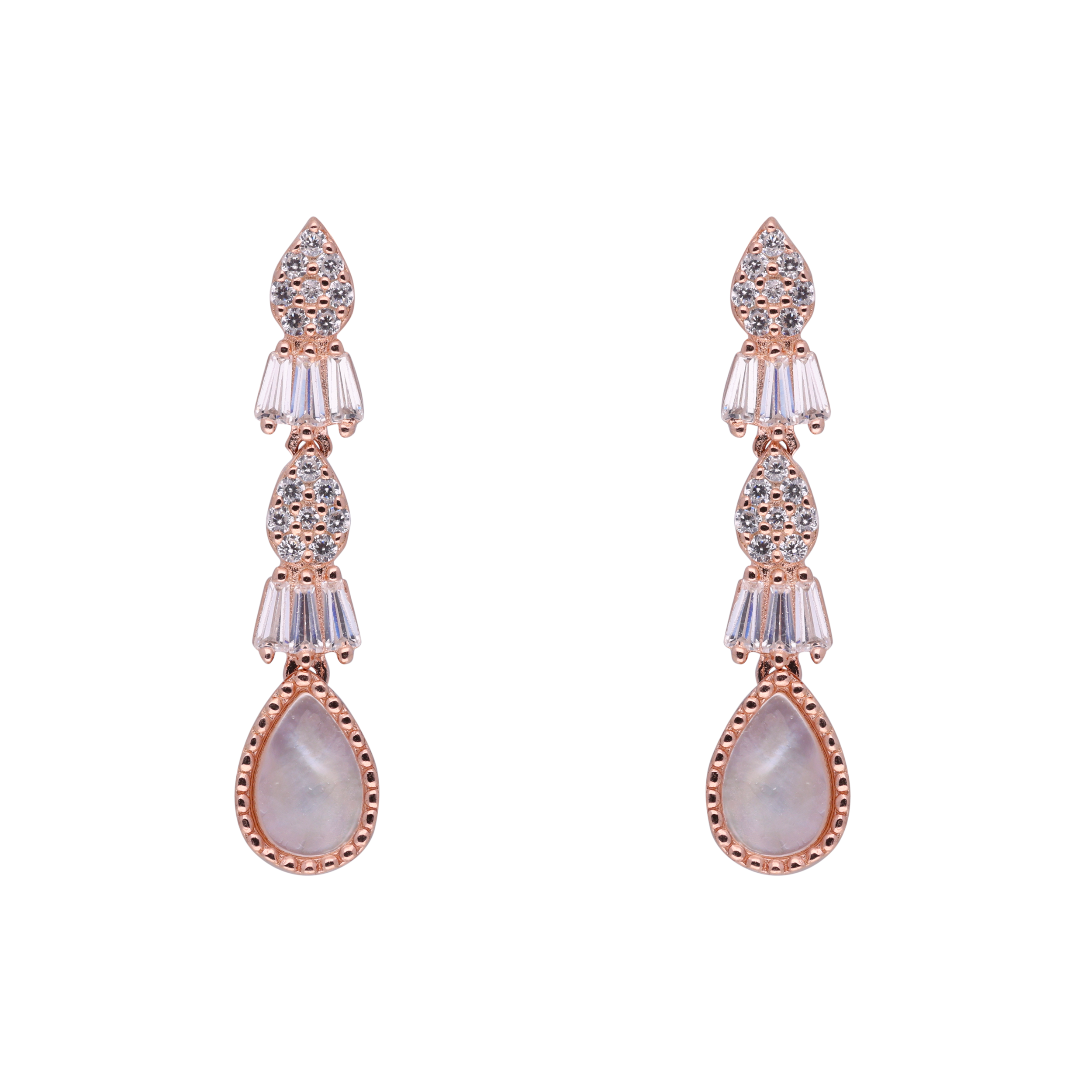 Elegant Sterling Silver Dangle Earrings with Crystal Accents | SKU : 0021188374, 0003525814, 0003526033