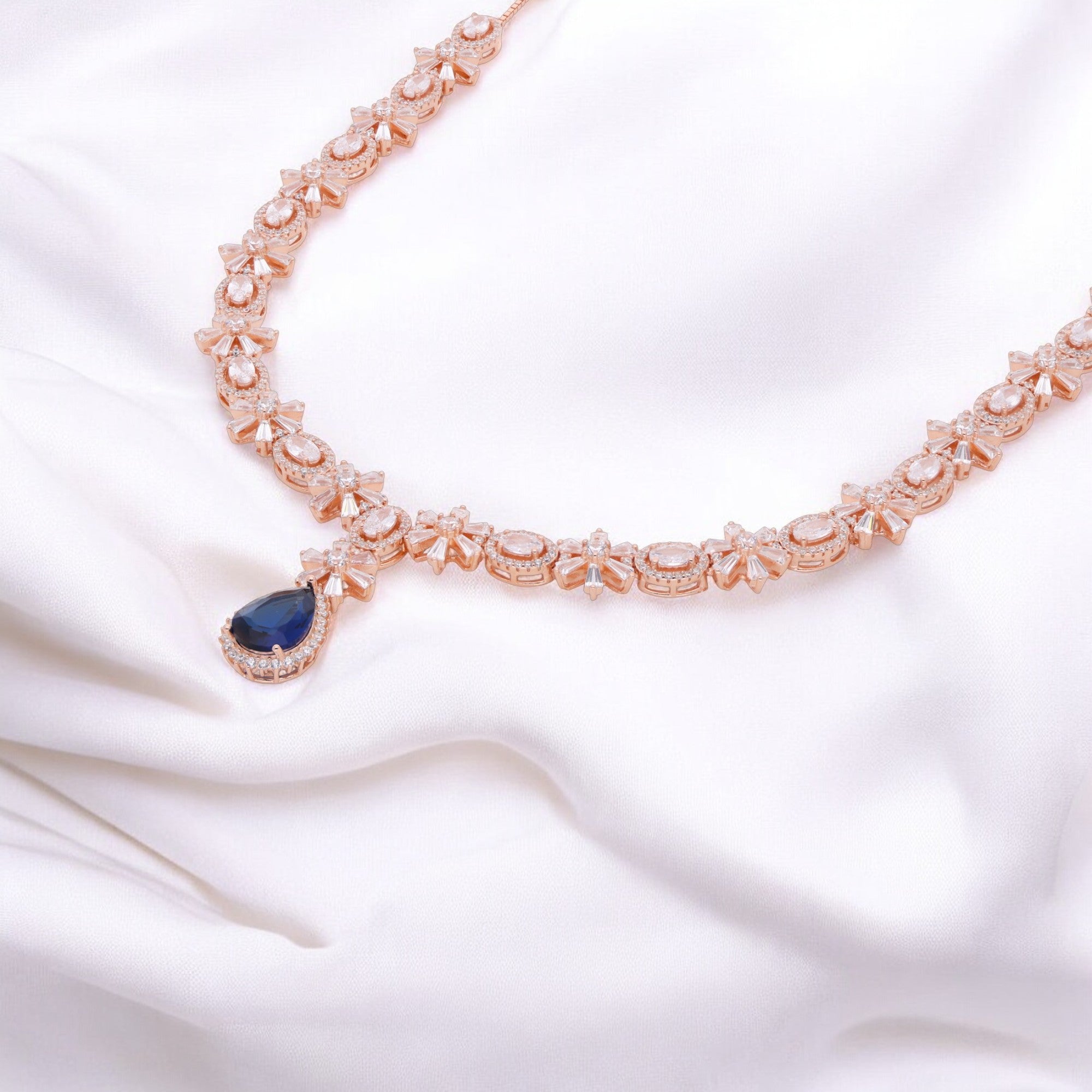 Rose Gold Necklace with Elegant Drop Pendant | SKU : 0021188602, 0021188589, 0003525722, 0003525944, 0003526088