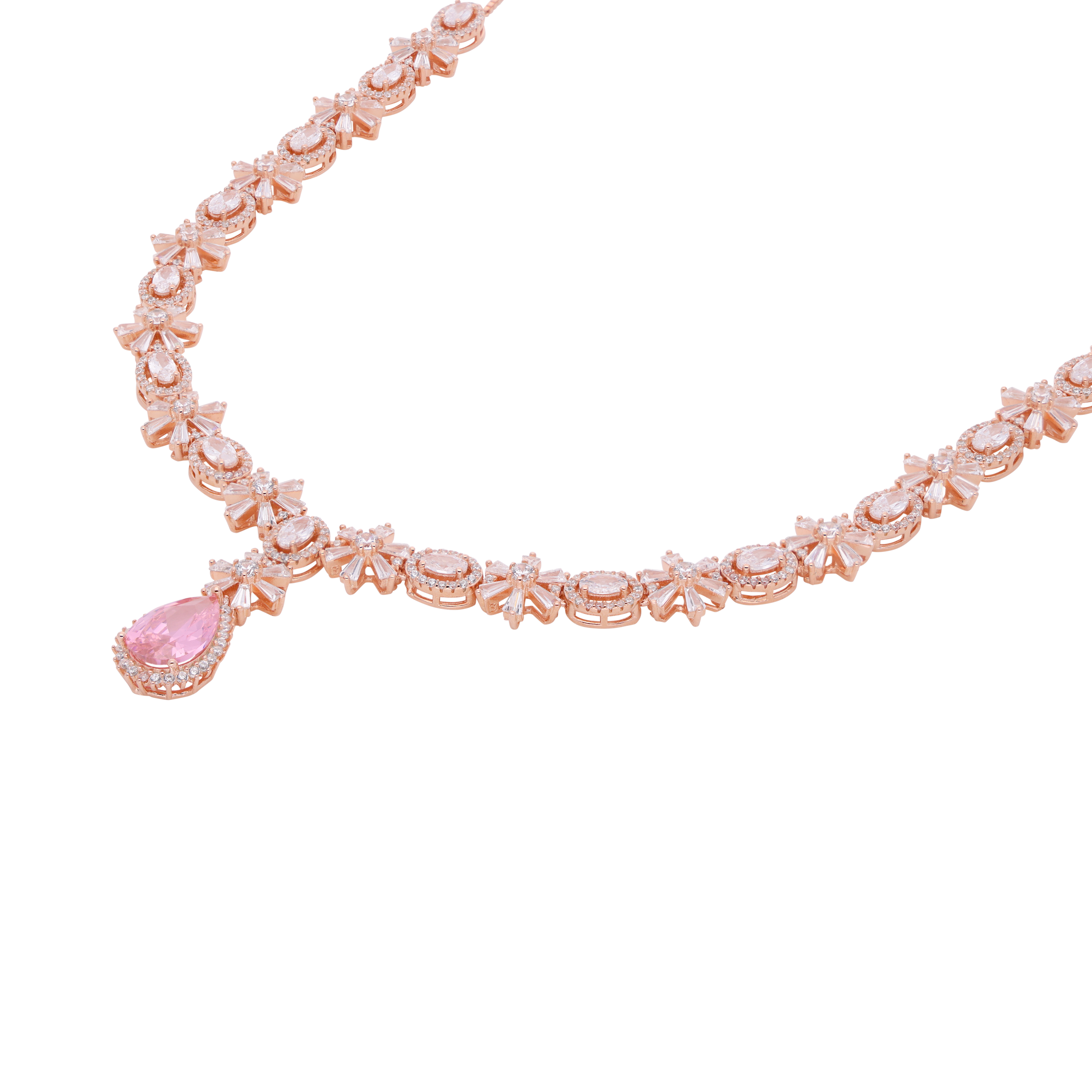 Rose Gold Necklace with Elegant Drop Pendant | SKU : 0021188602, 0021188589, 0003525722, 0003525944, 0003526088