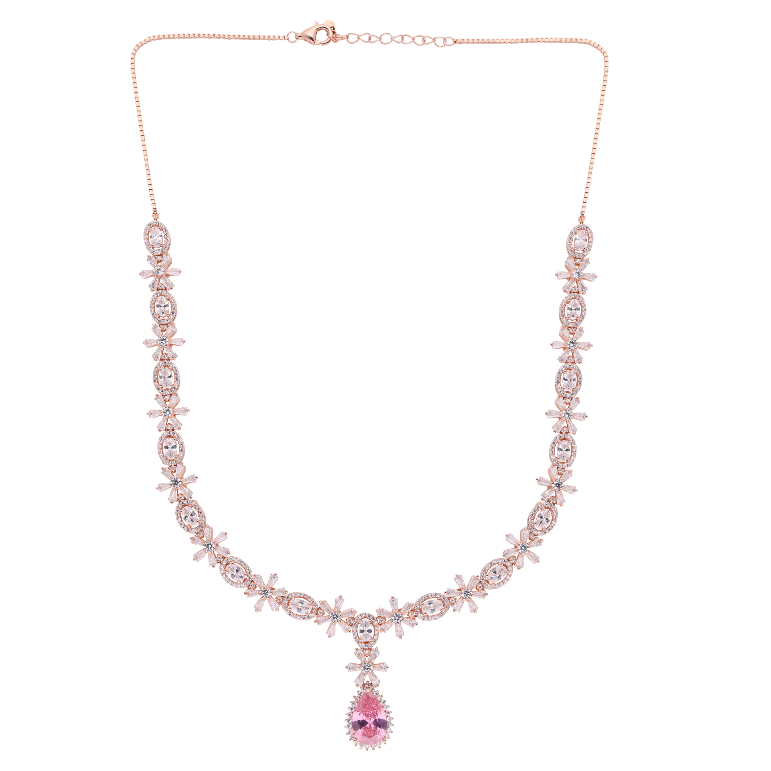 Rose Gold Necklace with Elegant Drop Pendant | SKU : 0021188602, 0021188589, 0003525722, 0003525944, 0003526088