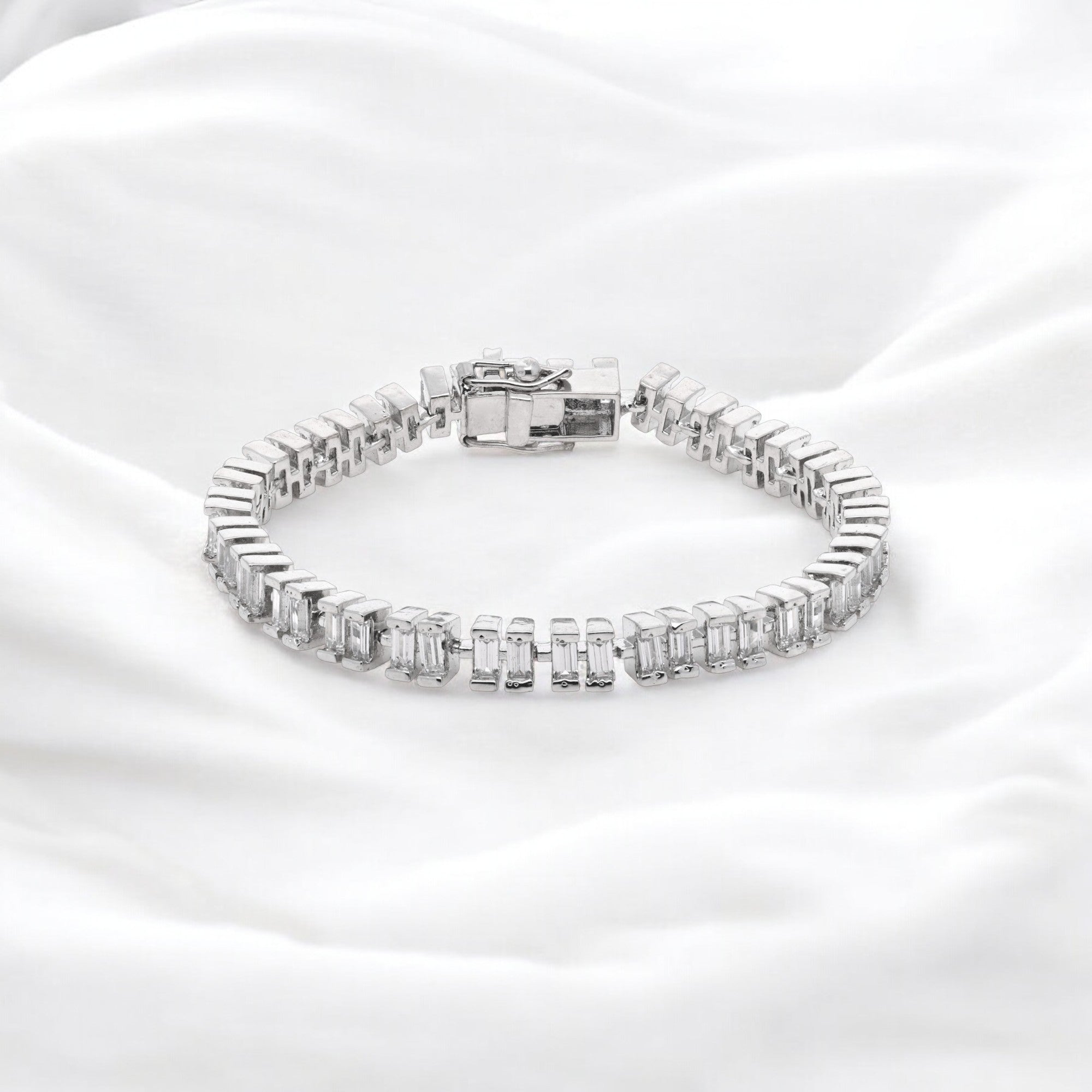 Celestial Ice Emerald-Cut Tennis Bracelet | SKU: 0021325977