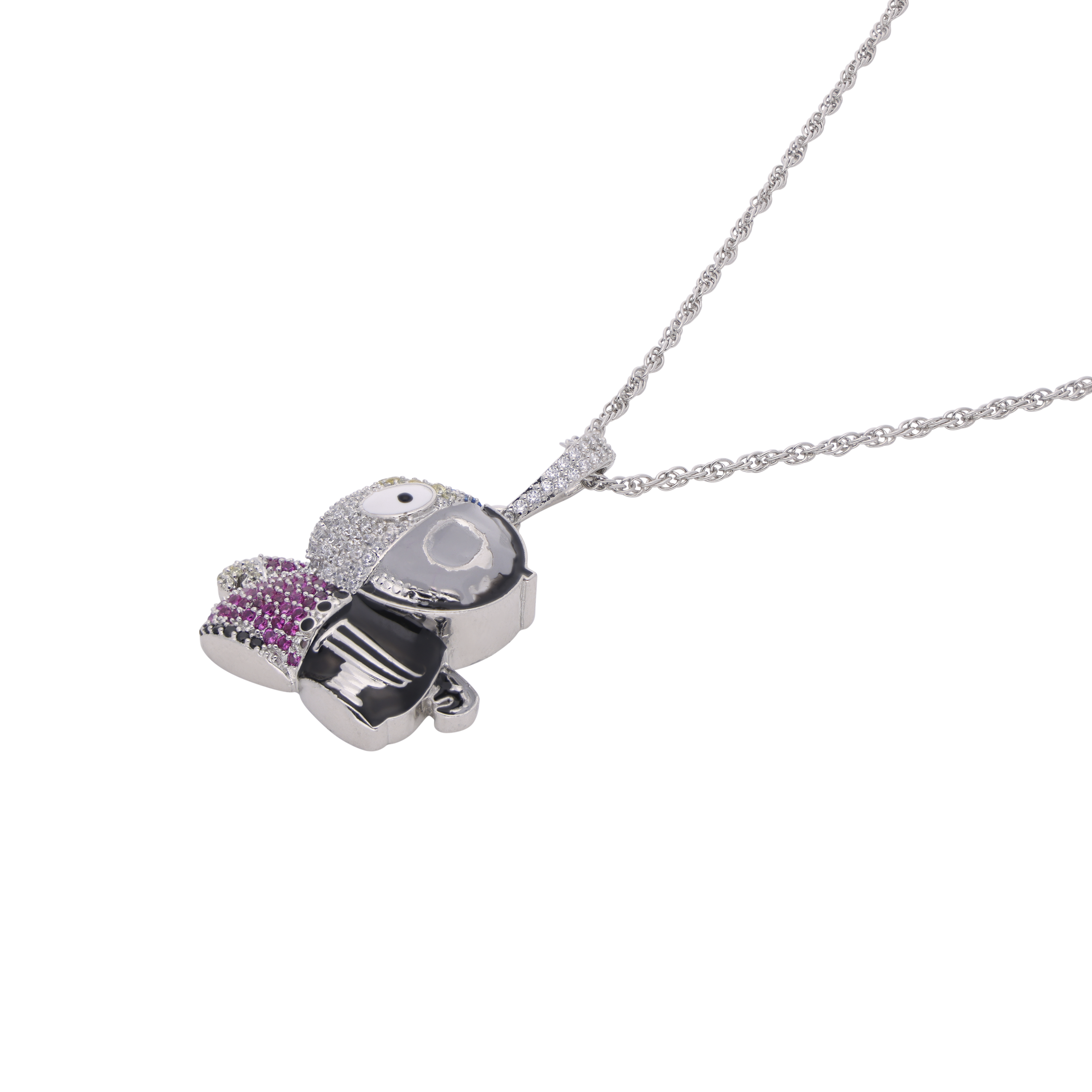 Sterling Silver Doremon-Inspired Pendant with Artistic Detailing | SKU : 0021341687, 0021341724