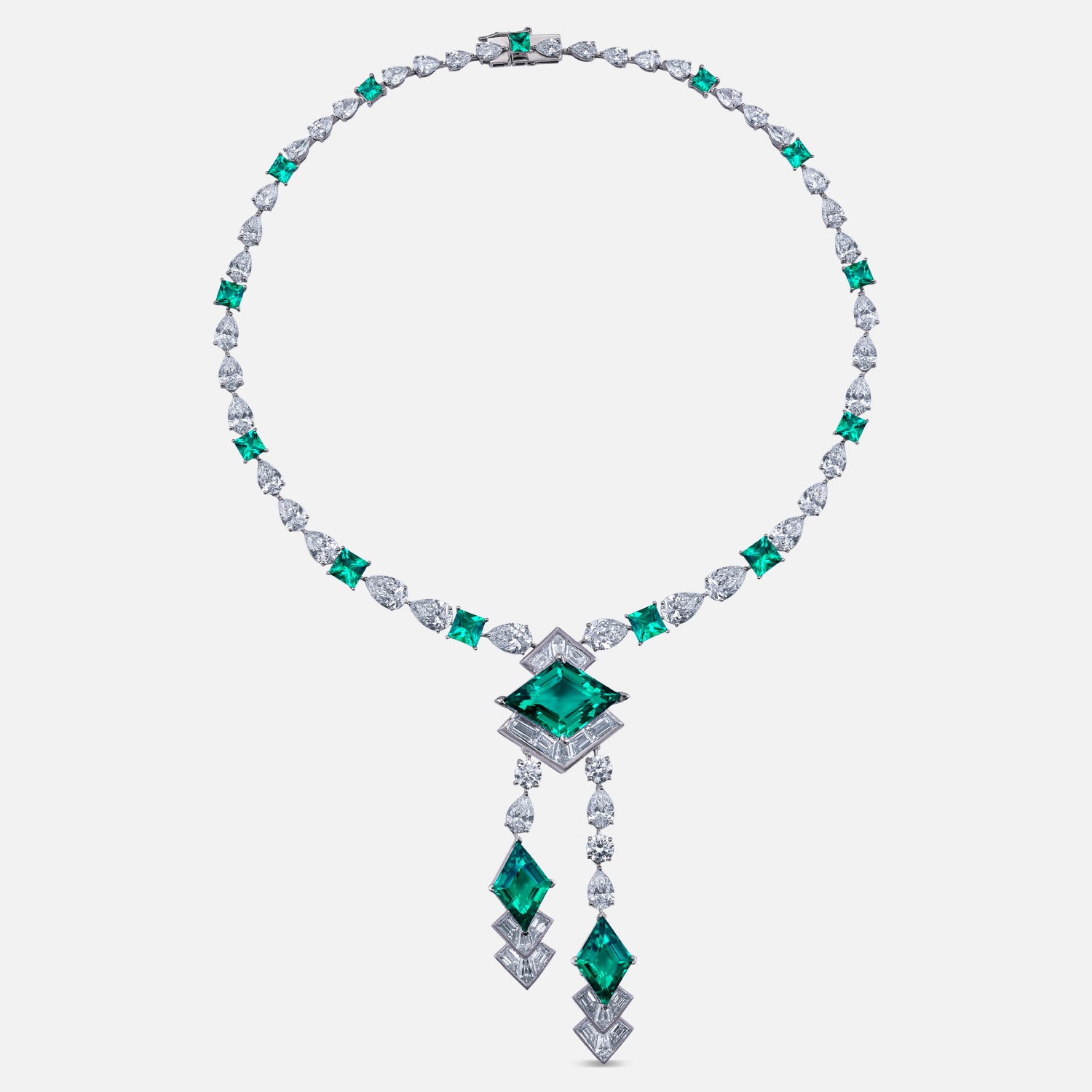 Emerald Radiance Y-Drop Necklace with Lab Grown Diamonds | SKU : 0021368776