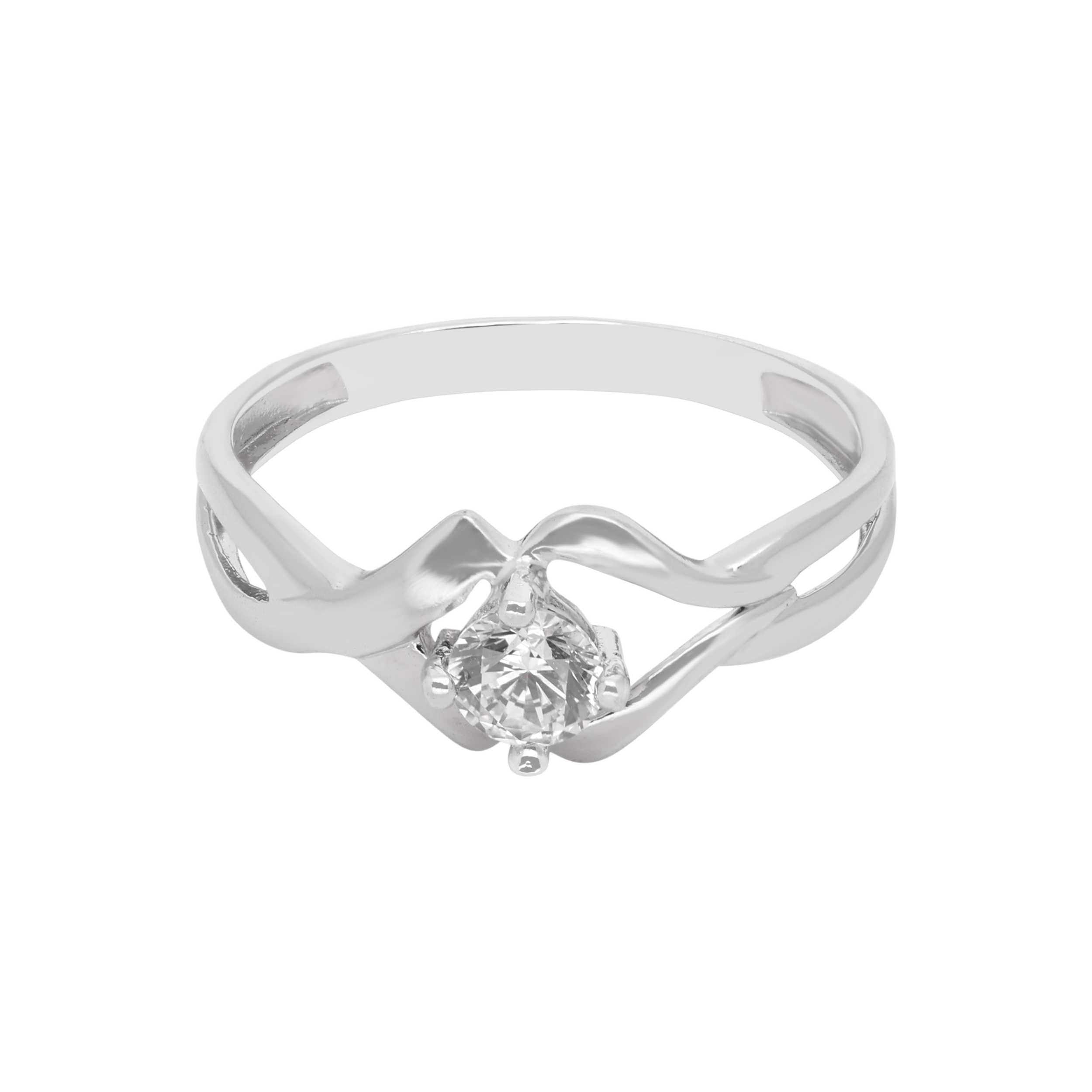 Graceful Flow Sterling Silver Split Band Ring | SKU : 0021423574