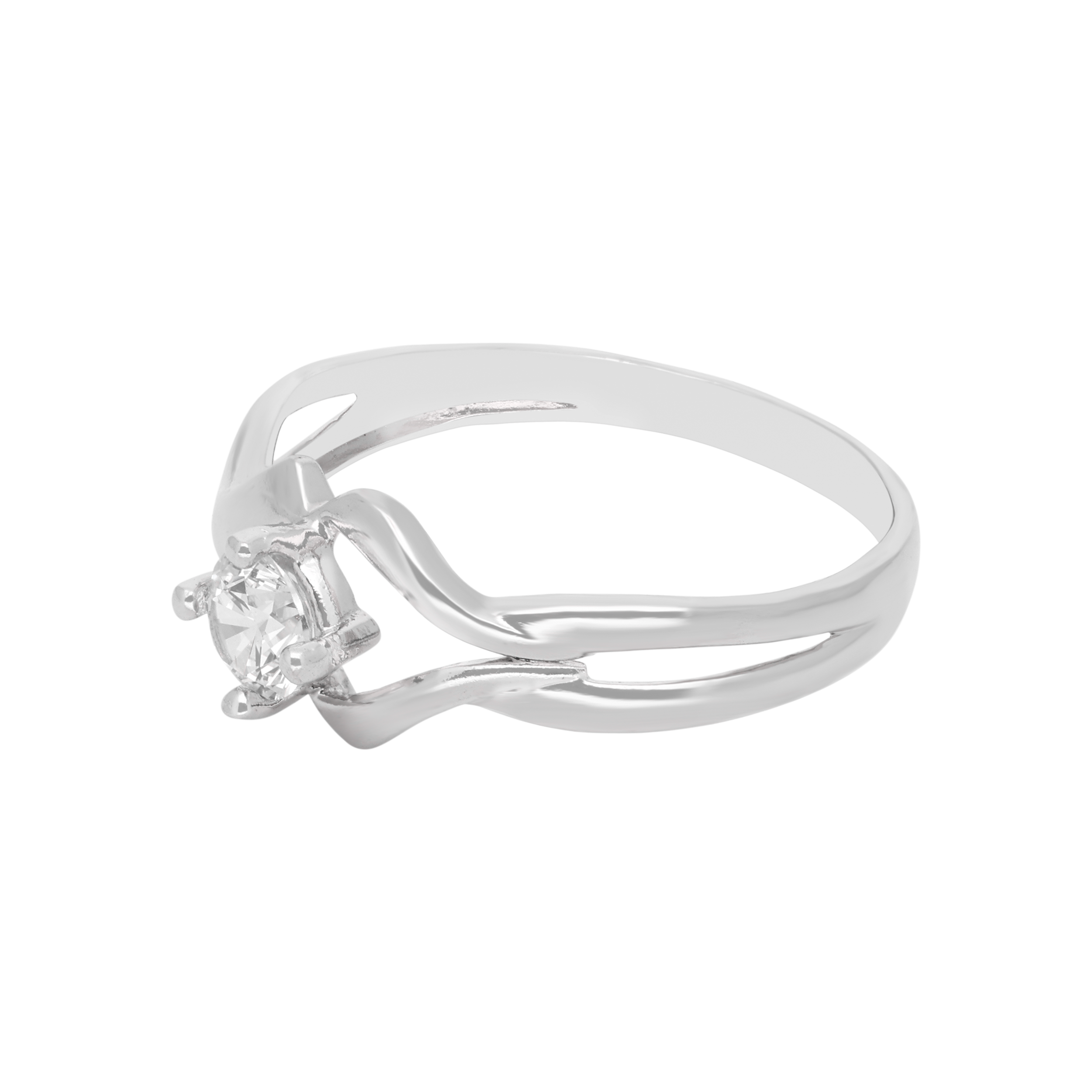 Graceful Flow Sterling Silver Split Band Ring | SKU : 0021423574