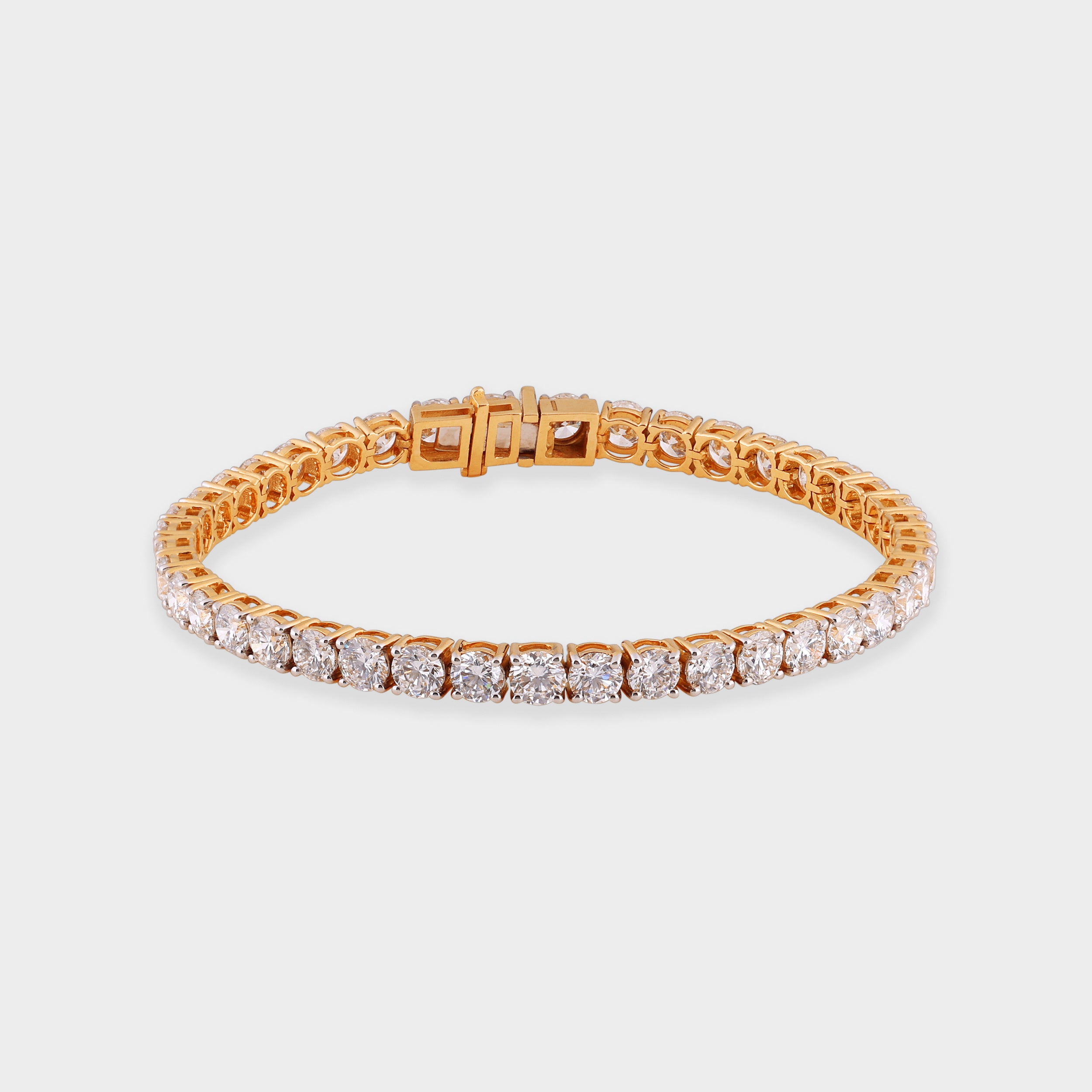 Round Brilliant 11.06 Carat Lab Grown Diamond Bracelet | SKU: 0021454936