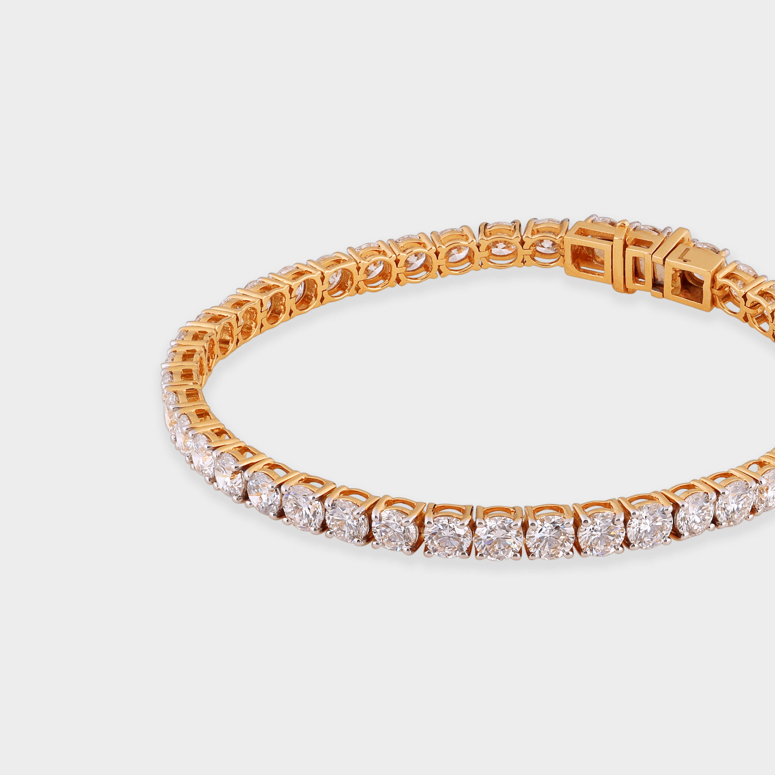 Round Brilliant 11.06 Carat Lab Grown Diamond Bracelet | SKU: 0021454936