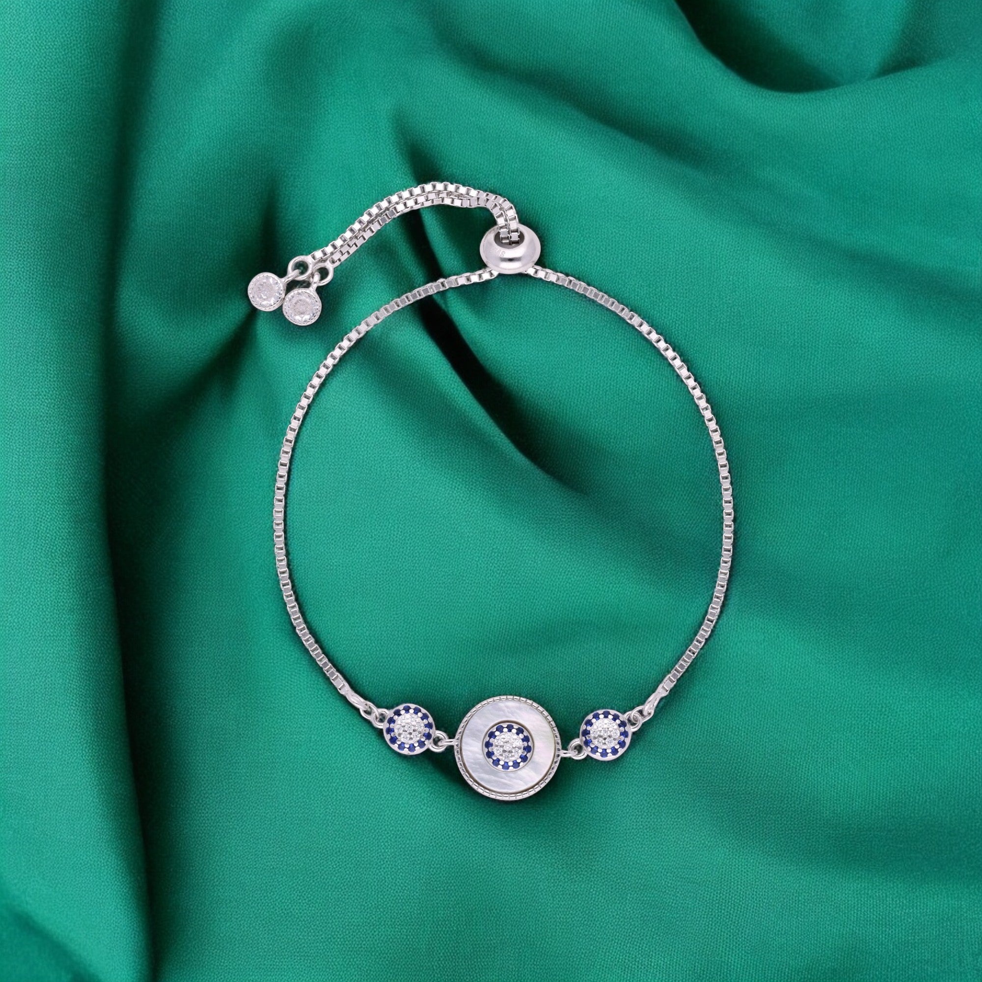 Celestial Harmony Sterling Silver Adjustable Bracelet | SKU : 0003630969, 0021545955