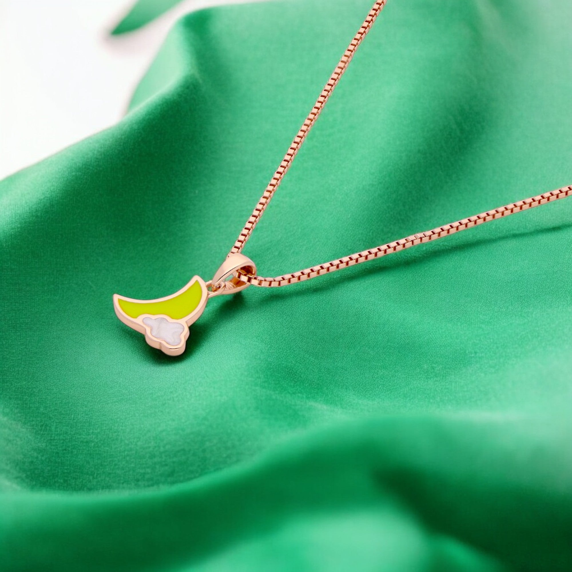 Sterling Silver Crescent Moon and Cloud Necklace | SKU : 0021546297, 0021546327