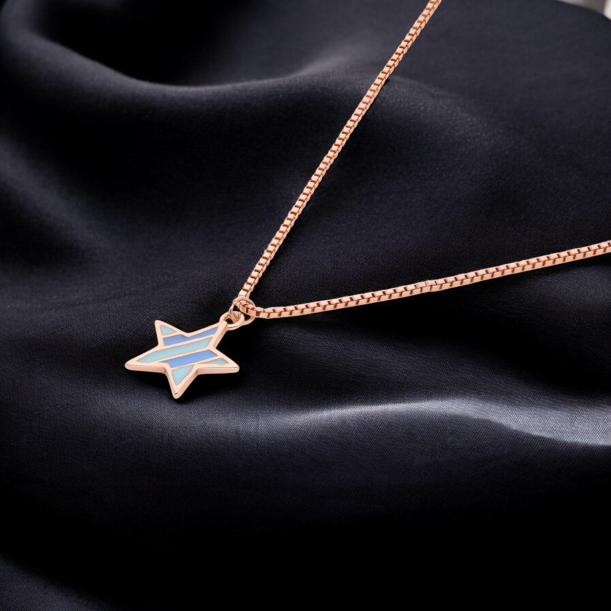 Starlit Trail Sterling Silver Pendant – A Celestial Symbol of Dreams and Aspirations | SKU : 0021546365, 0021546372