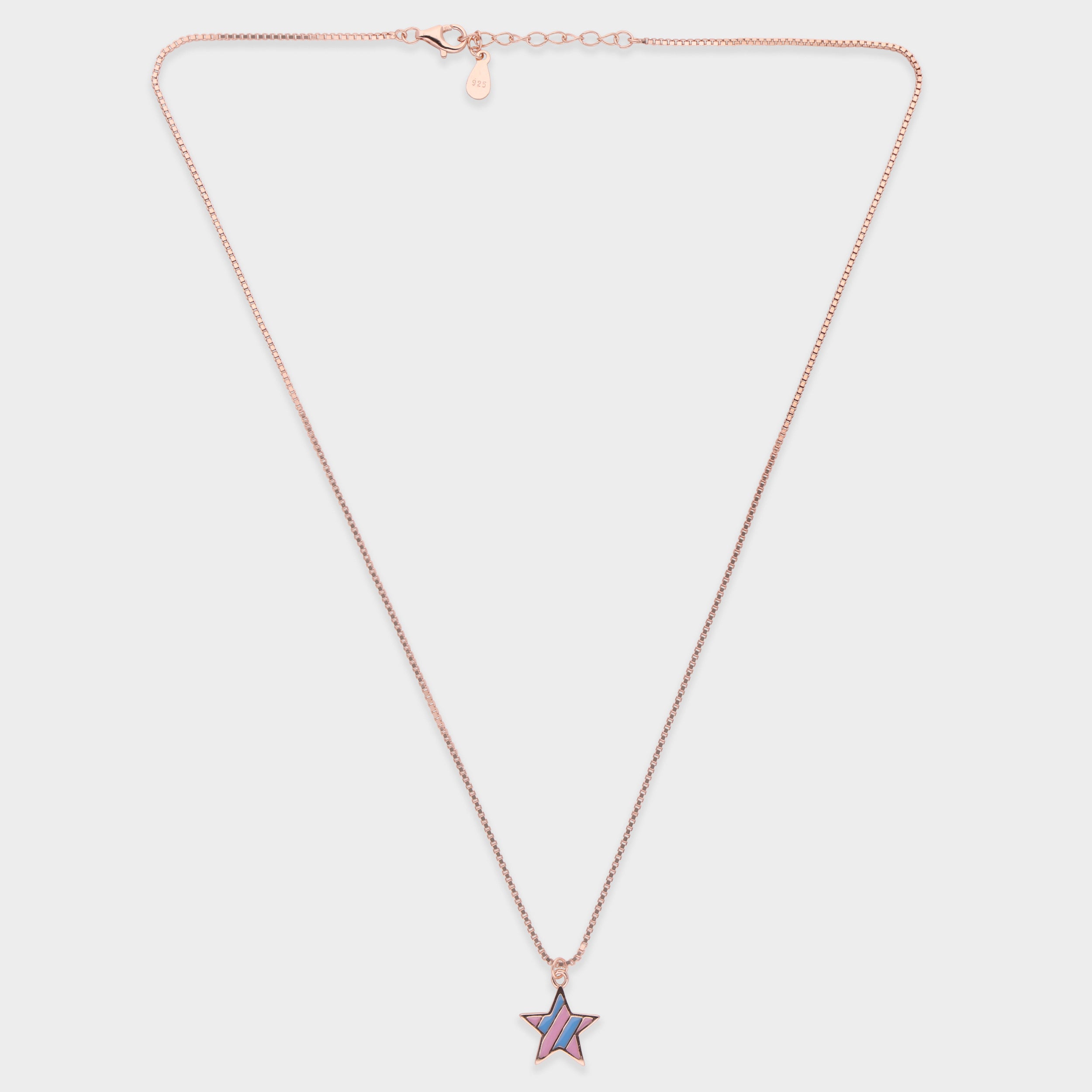 Starlit Trail Sterling Silver Pendant – A Celestial Symbol of Dreams and Aspirations | SKU : 0021546365, 0021546372