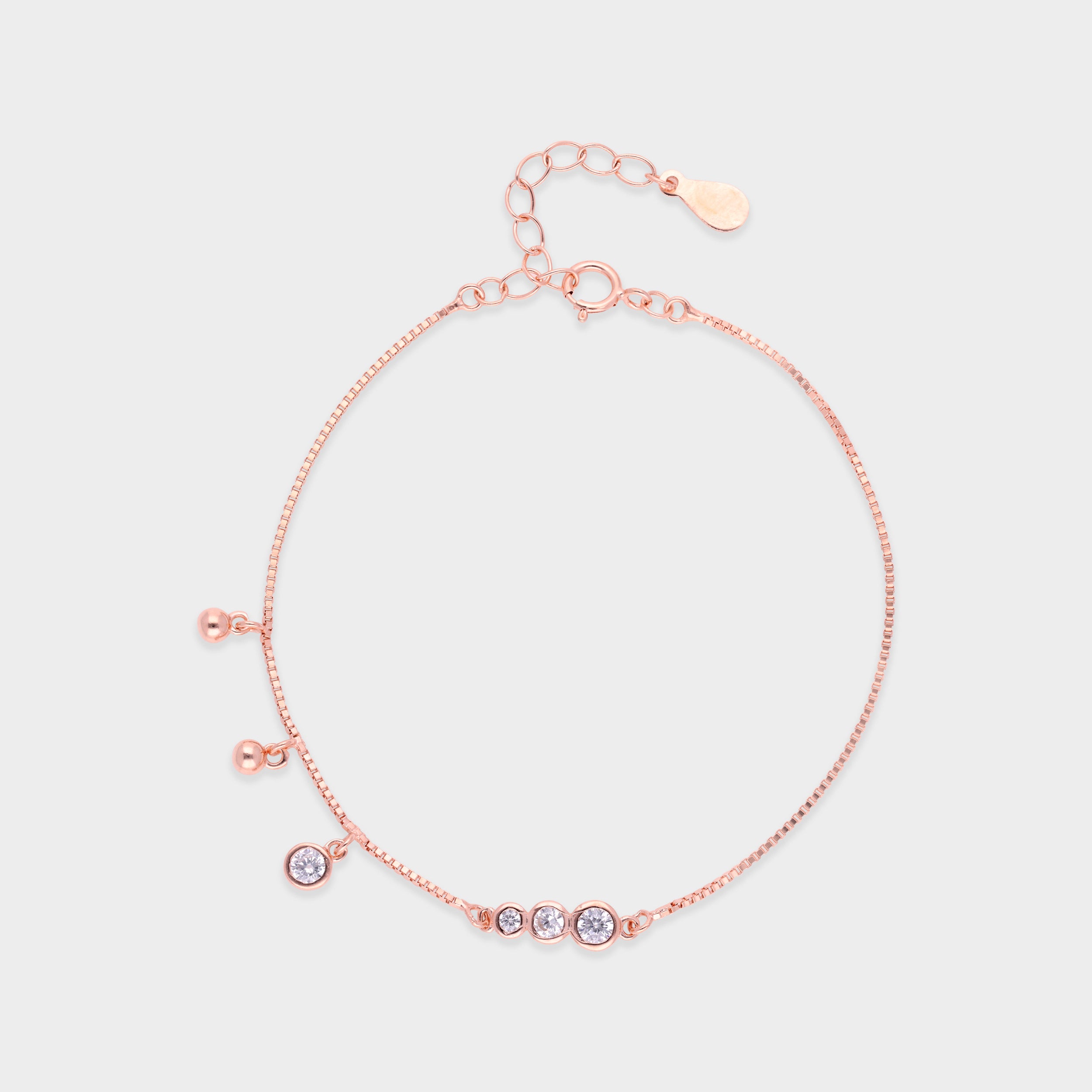 Celestial Drizzle Sterling Silver Bracelet – A Dance of Elegance and Light | SKU : 0021546471, 0021546488