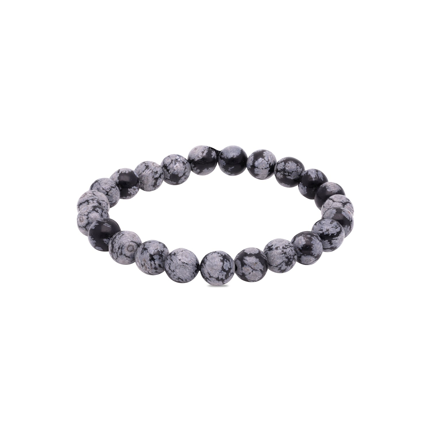 Snowflake Obsidian Balance Energy Bracelet | SKU: 0005539284, 0005539307, 0005561209, 0005561223, 0005561216