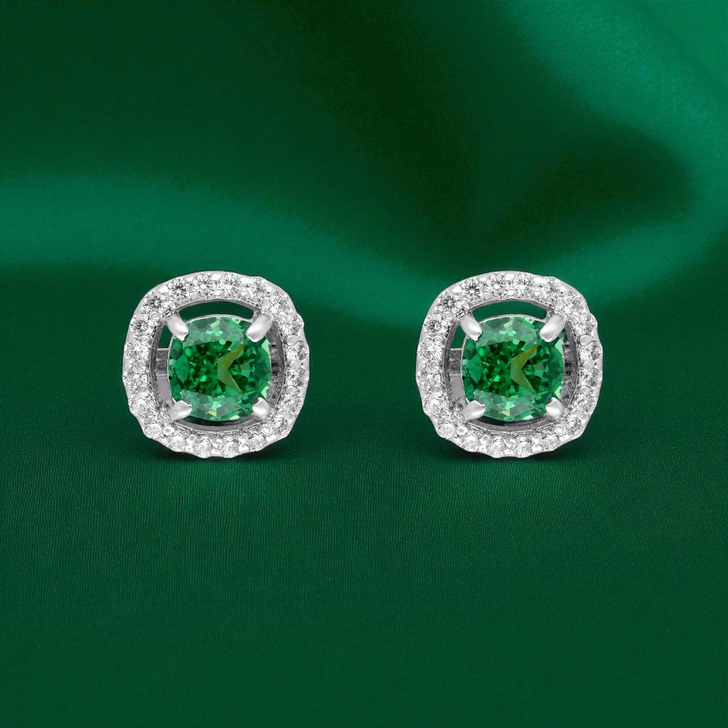 Eternal Spark Halo Stud Earrings | SKU : 0022196088, 0022194695, 0003904442