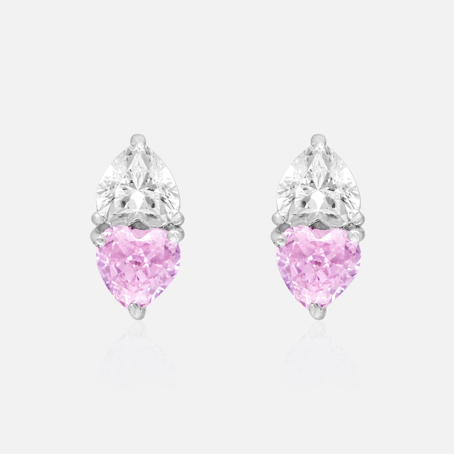 Dual Harmony Gemstone Stud Earrings | SKU : 0022196200, 0022194817, 0003904565