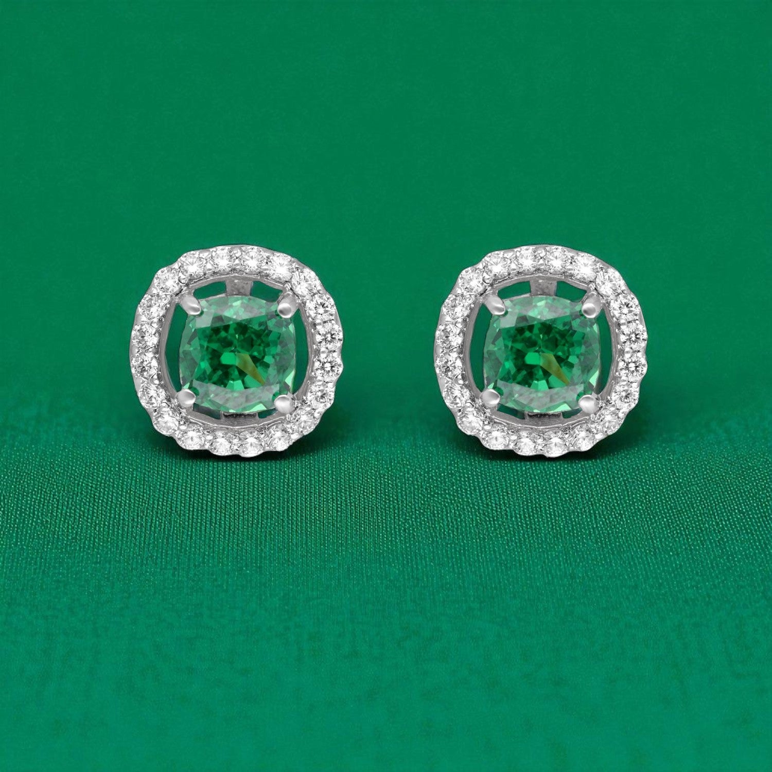 Eternal Spark Halo Stud Earrings | SKU : 0022196088, 0022194695, 0003904442