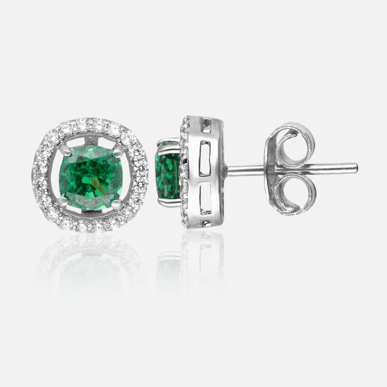 Eternal Spark Halo Stud Earrings | SKU : 0022196088, 0022194695, 0003904442