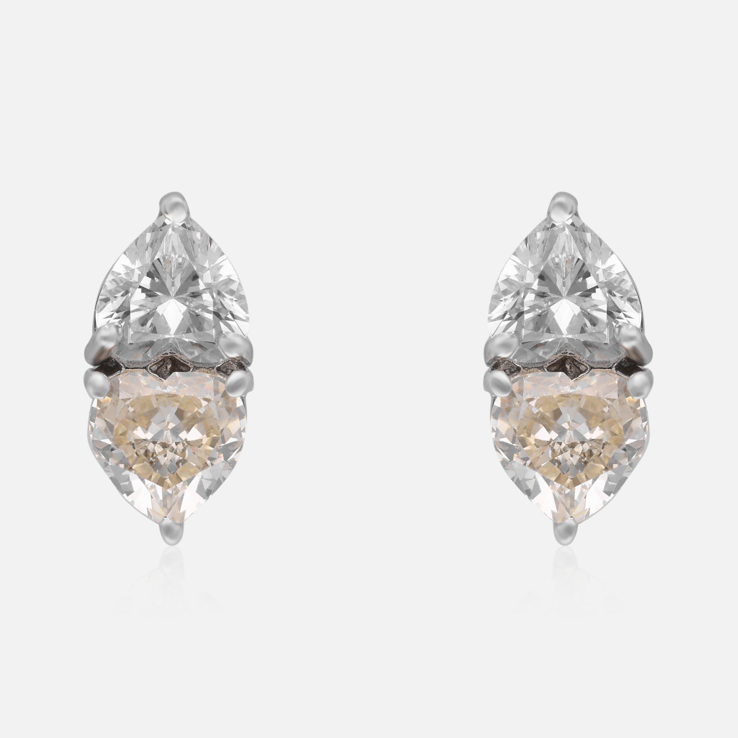 Dual Harmony Gemstone Stud Earrings | SKU : 0022196200, 0022194817, 0003904565